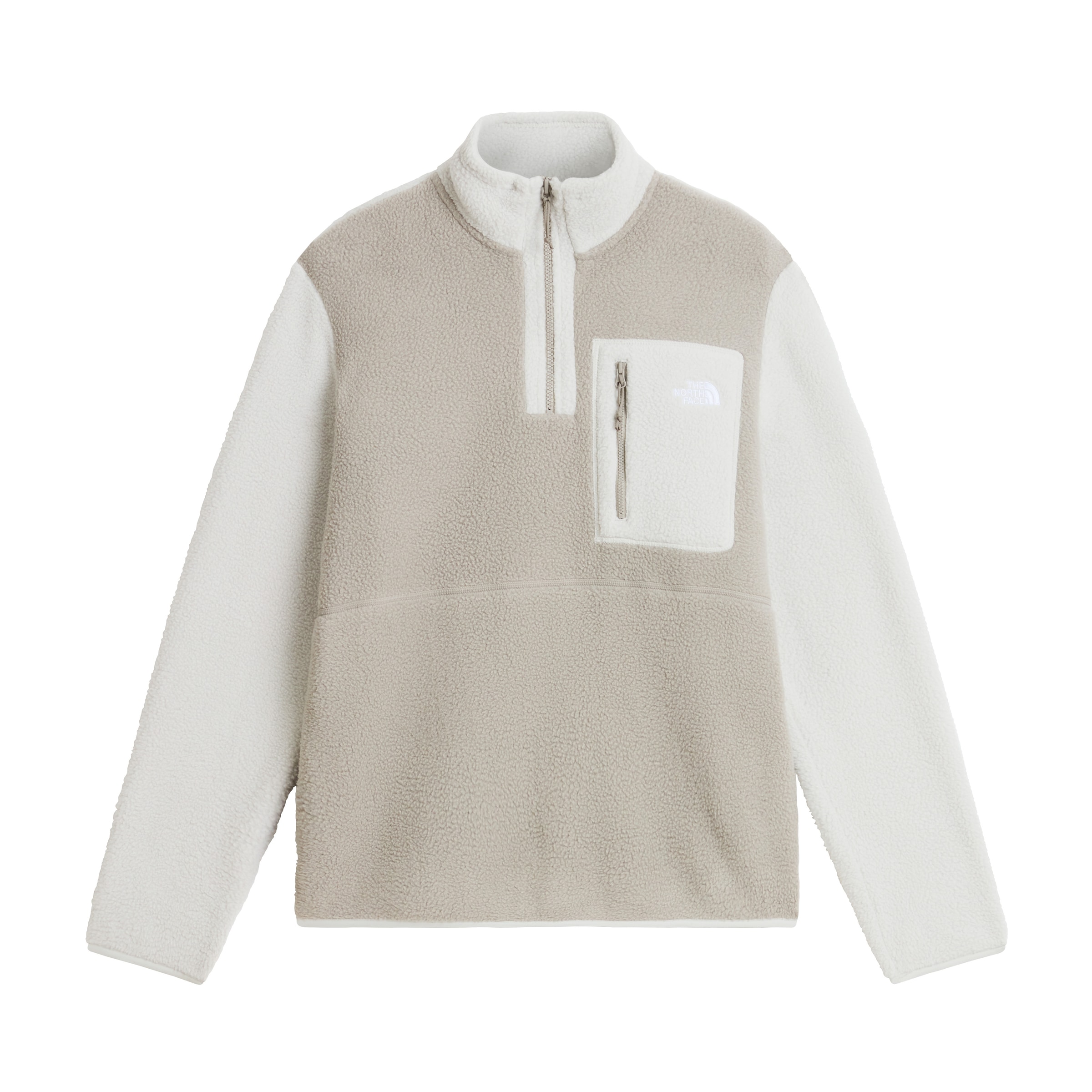 The North Face Strickfleece-Pullover »M YUMIORI 1/4 ZIP« aus Strickfleece, mit Stehkragen, mit Brusttasche, pflegeleicht