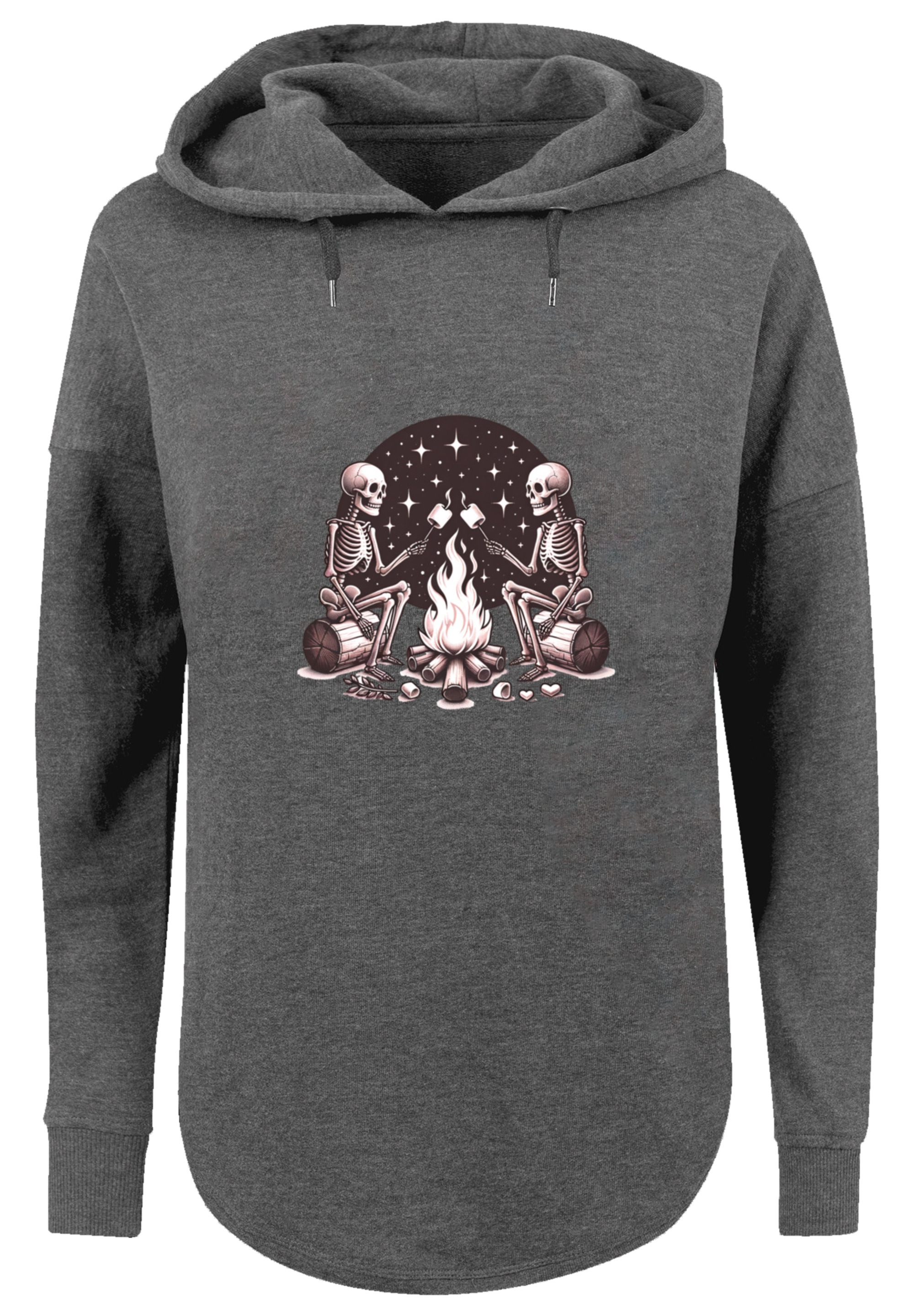 F4NT4STIC Kapuzenpullover »Skelette Lagerfeuer Marshmallow«, Premium Qualität