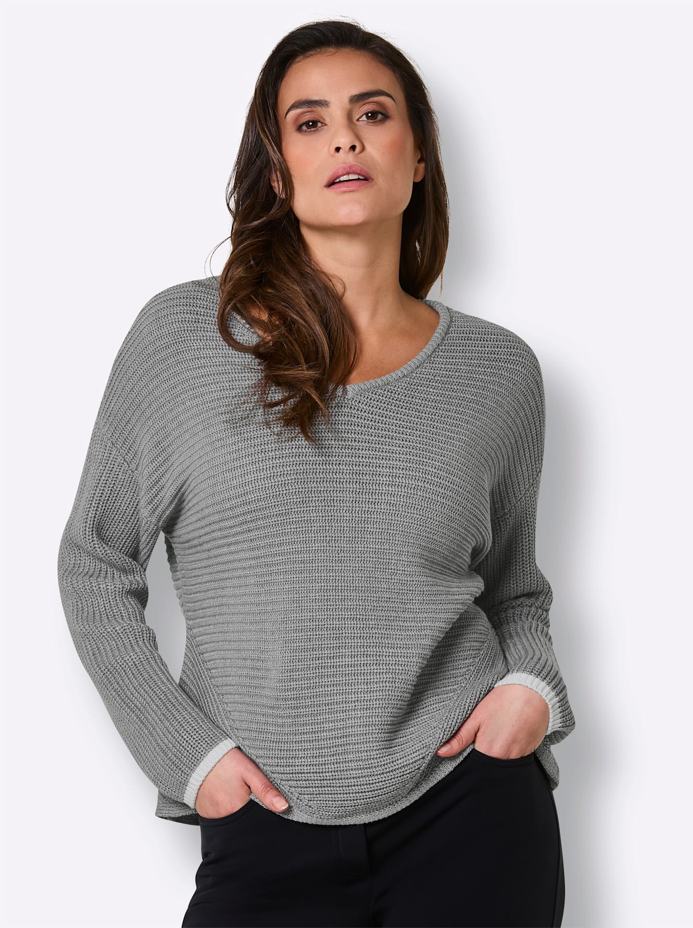 CREATION L PREMIUM Strickpullover "Lyocell-Baumwoll-Pullover"