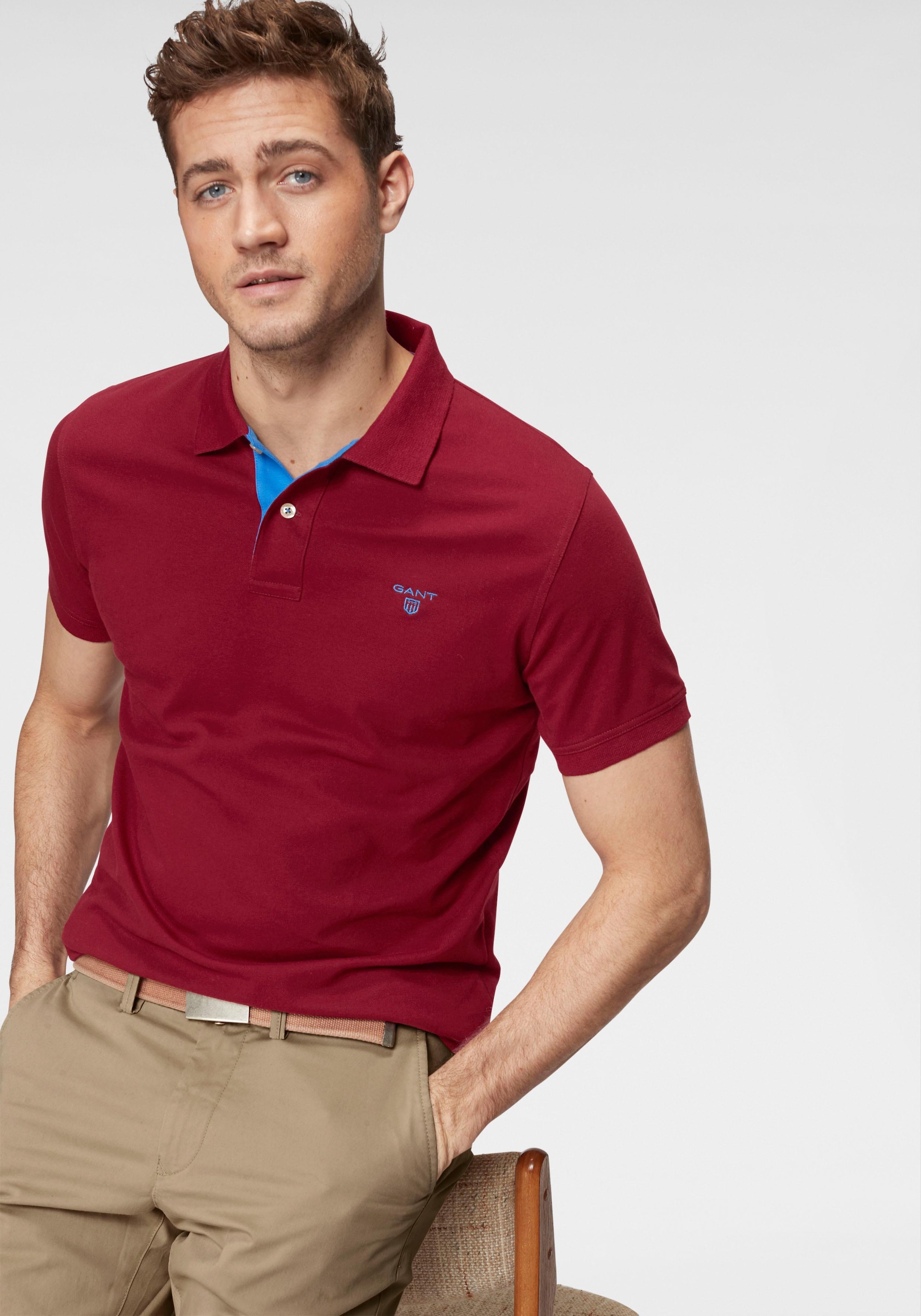 Gant Poloshirt »Contrast Collar PIQ SS Rugger«