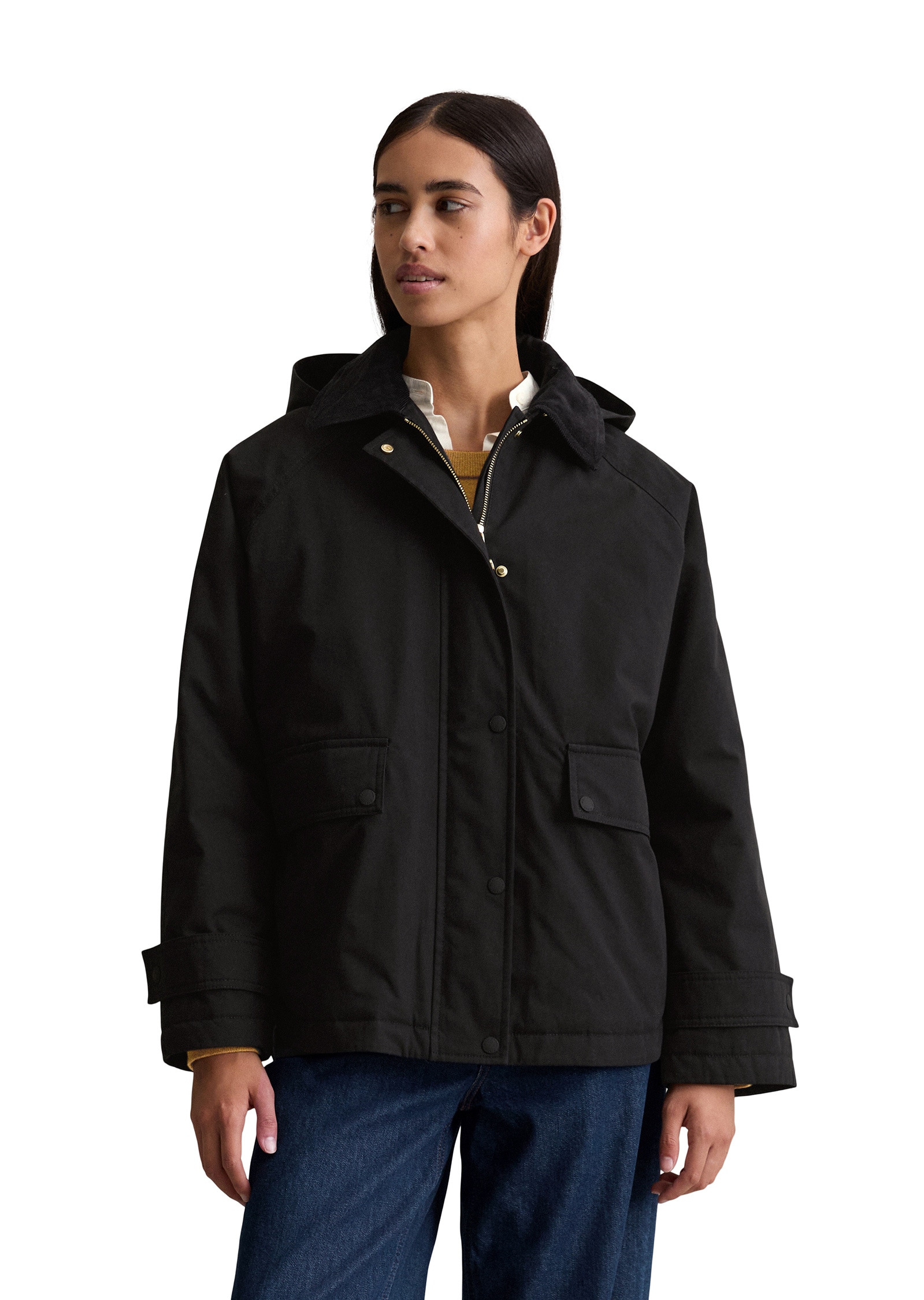 Marc OPolo DENIM Kurzmantel "aus Waxed-ORganic-Cotton-Nylon-Mix" günstig online kaufen