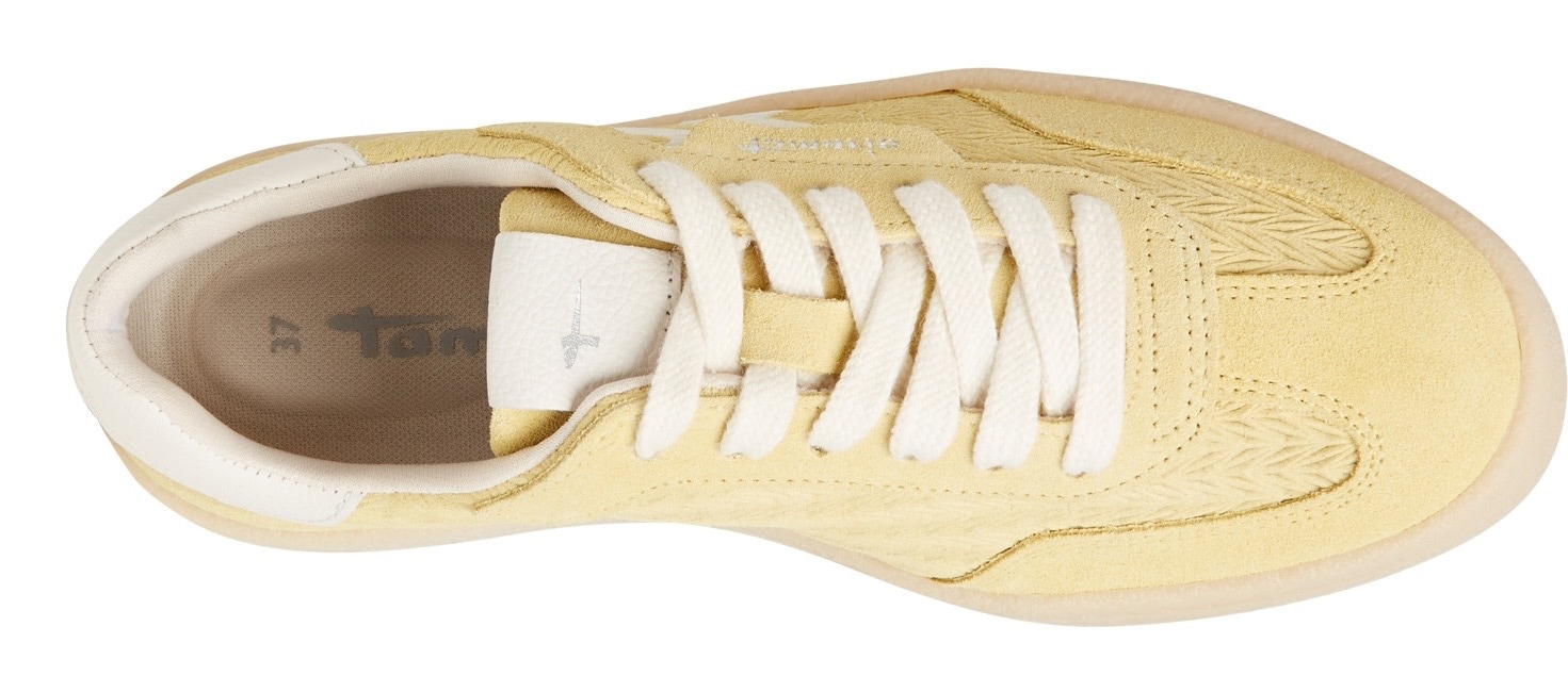 Tamaris Plateausneaker, Freizeitschuh, Halbschuh, Schnürschuh mit gepolstertem Schaftrand