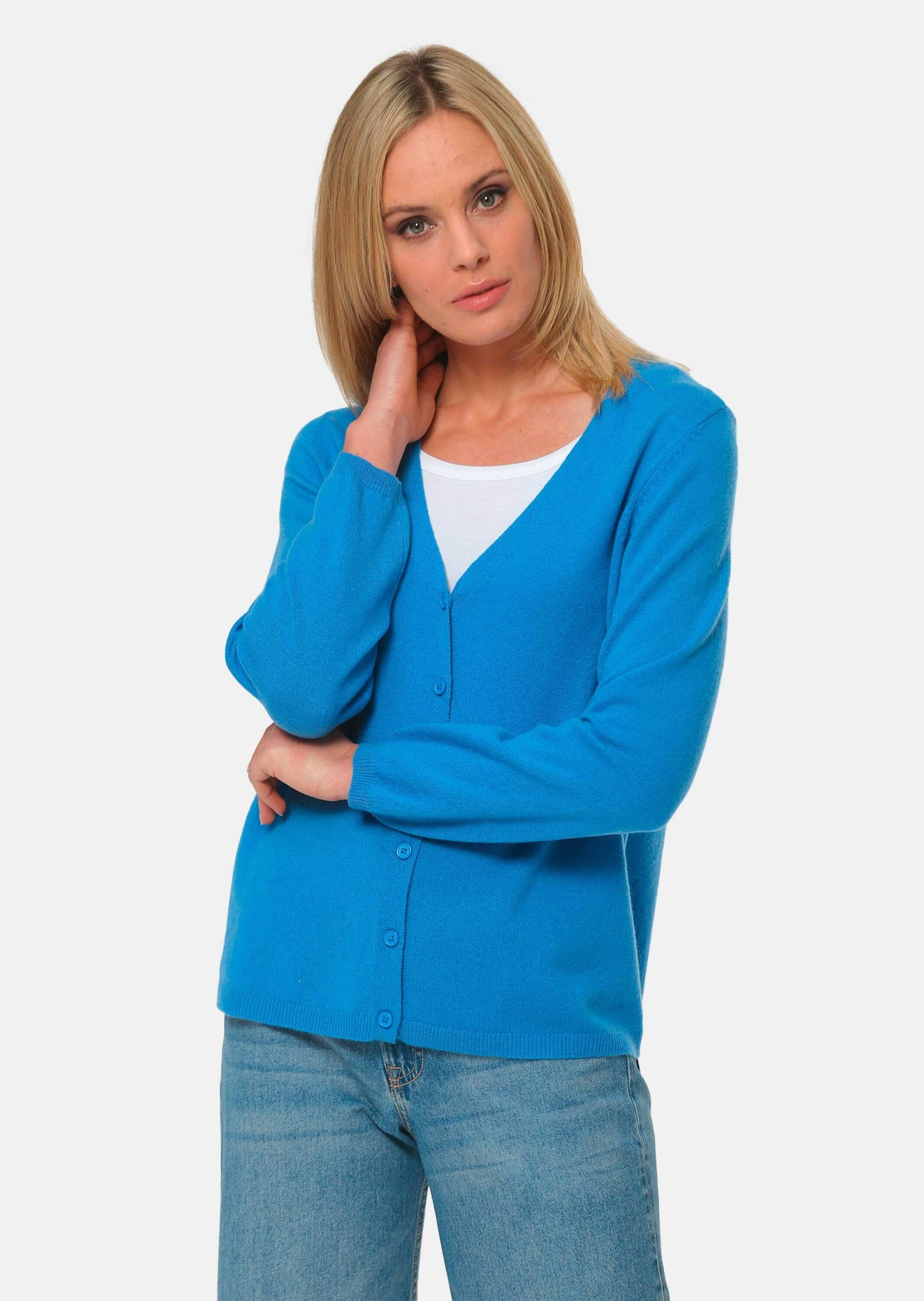 GOLDNER Strickjacke »Kaschmirstrickjacke mit V-Ausschnitt Weiche Kaschmirstrickjacke mit V-Ausschnitt«