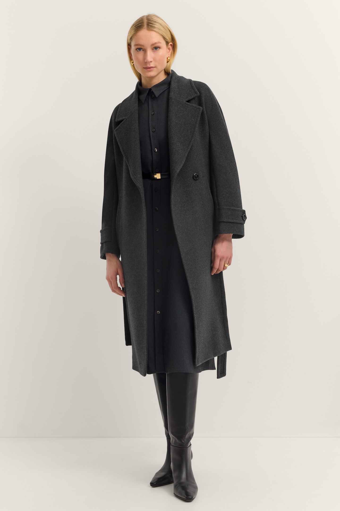 bugatti Trenchcoat »Loose Fit«, Oversized, Flexcity Stretch mit Bindegurt