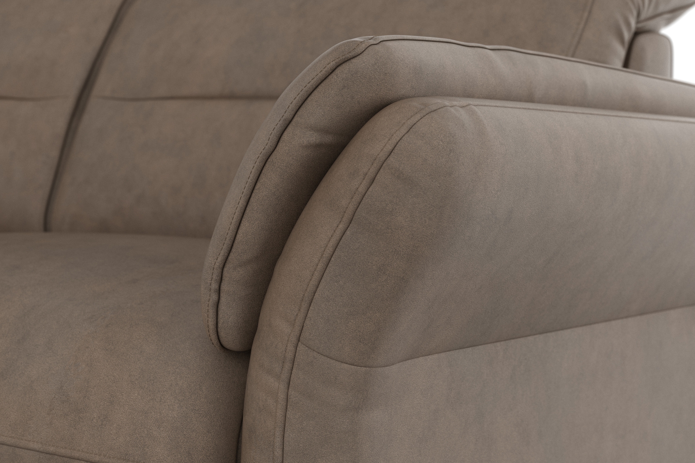 sit&more Ecksofa »Grenoble L-Form mit Federkern«, wahlweise mit Bettfunktion, Bettkasten, Arm- und Kopfteilverstellung