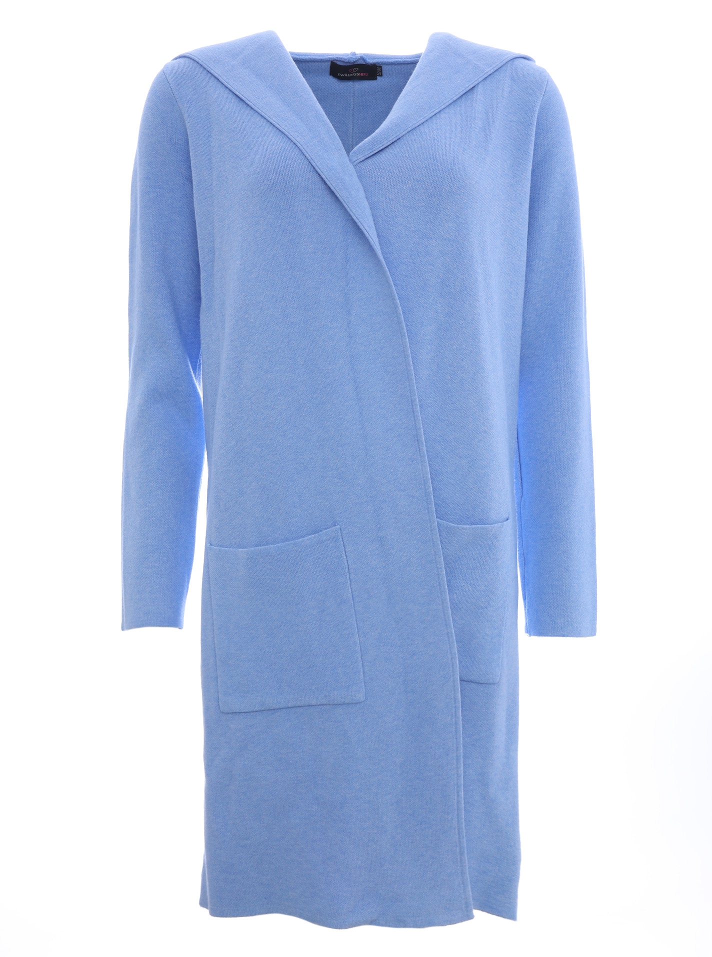 Zwillingsherz Cardigan Kapuze, Taschen, Langarm, ohne Verschluss