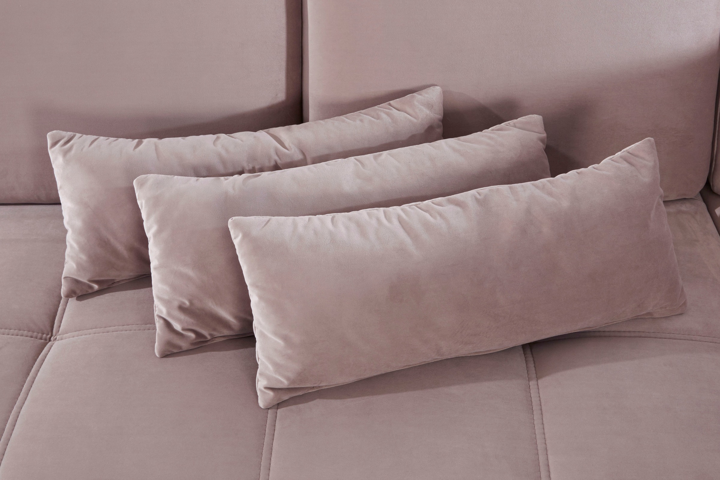 Places of Style Wohnlandschaft »Costello U-Form, mit Sitztiefenverstellung, Armteilverstellung und«, 3 Nierenkissen, optional Bettfunktion und Bettkasten