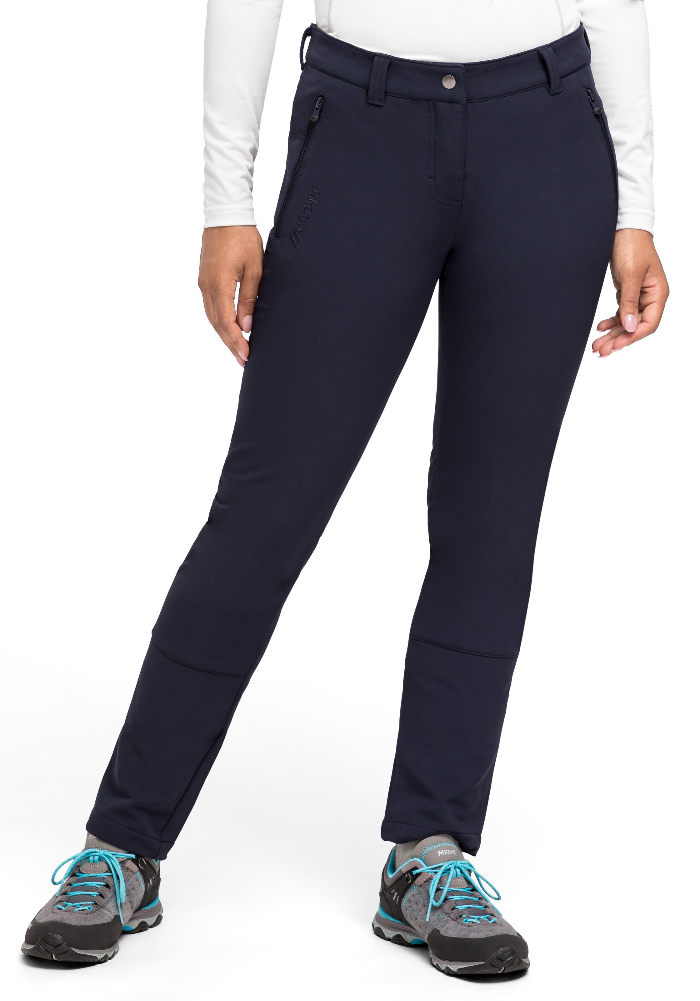 Maier Sports Pantalon de randonnée Helga Slim pour femmes bleu marine   38 (kurz) 3