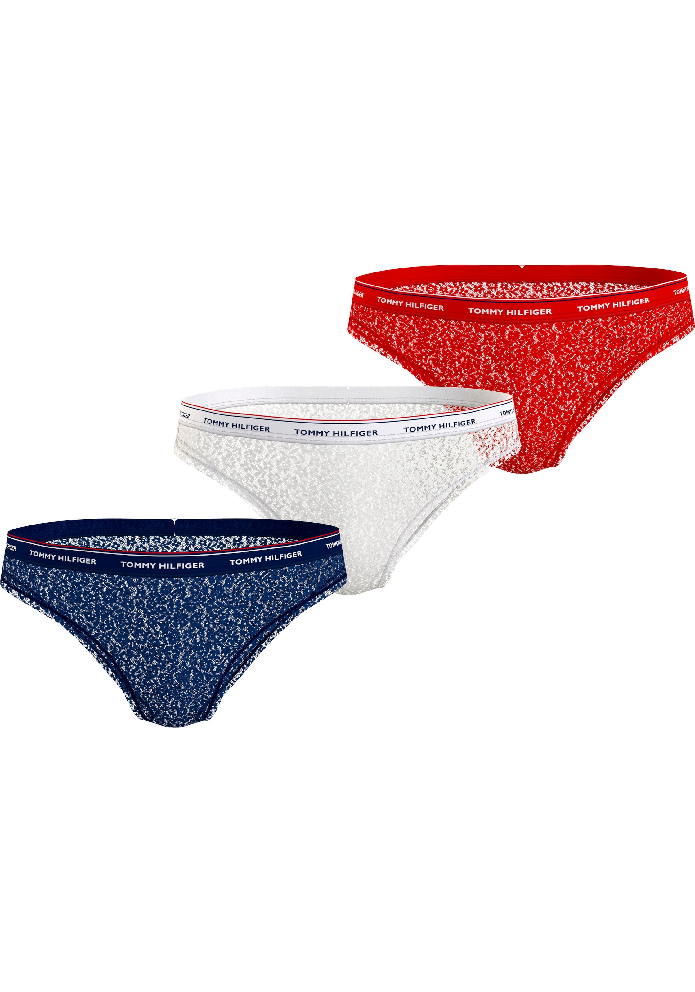 Tommy Hilfiger Underwear Bikinislip »3 PACK BIKINI LACE (EXT SIZES)«, ( Packung, 3er-Pack), mit Tommy Hilfiger Logobund bestellen | BAUR