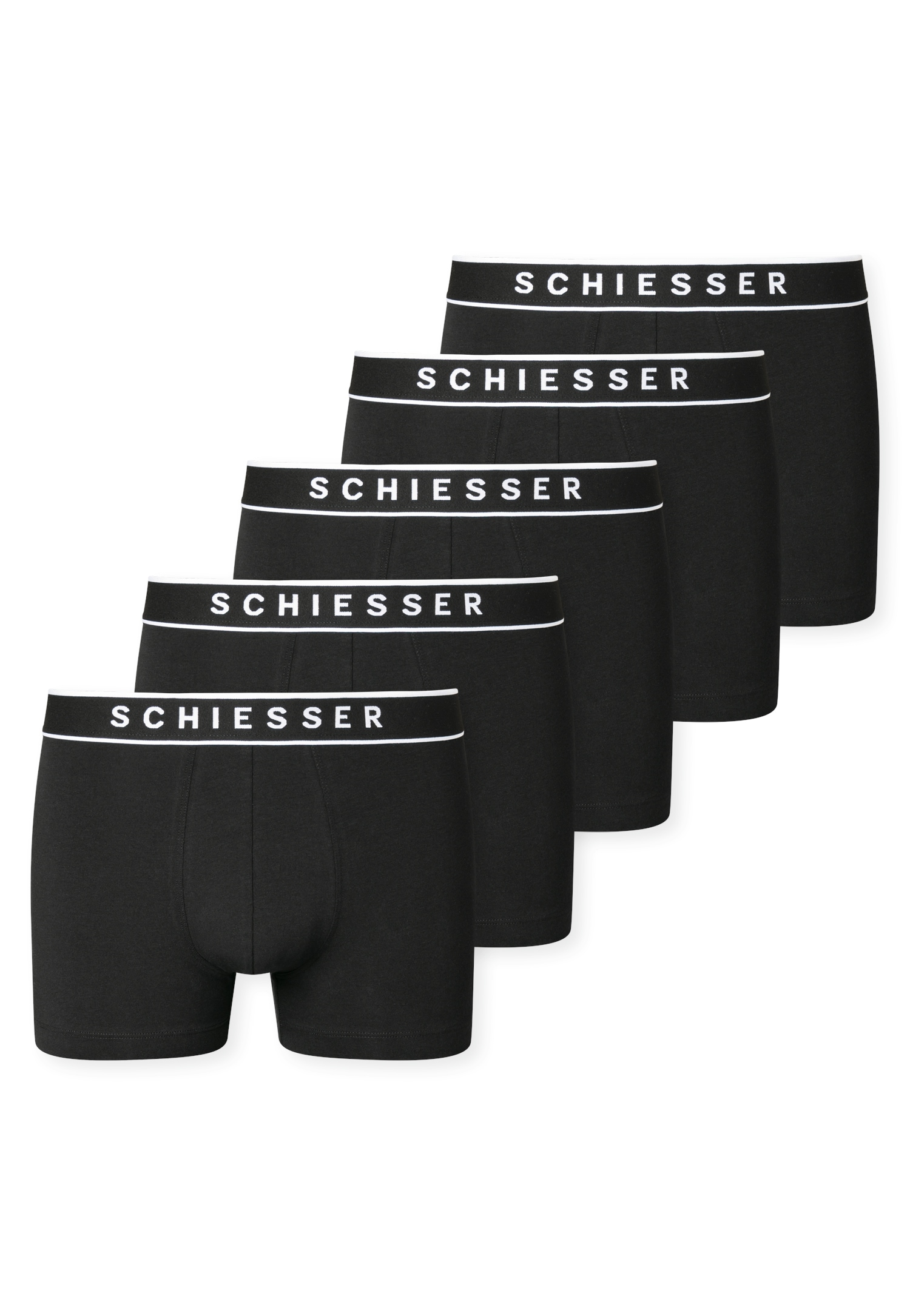 Schiesser Boxershorts ""95/5"", (5er Pack), farblich abgesetzter, sportlich günstig online kaufen