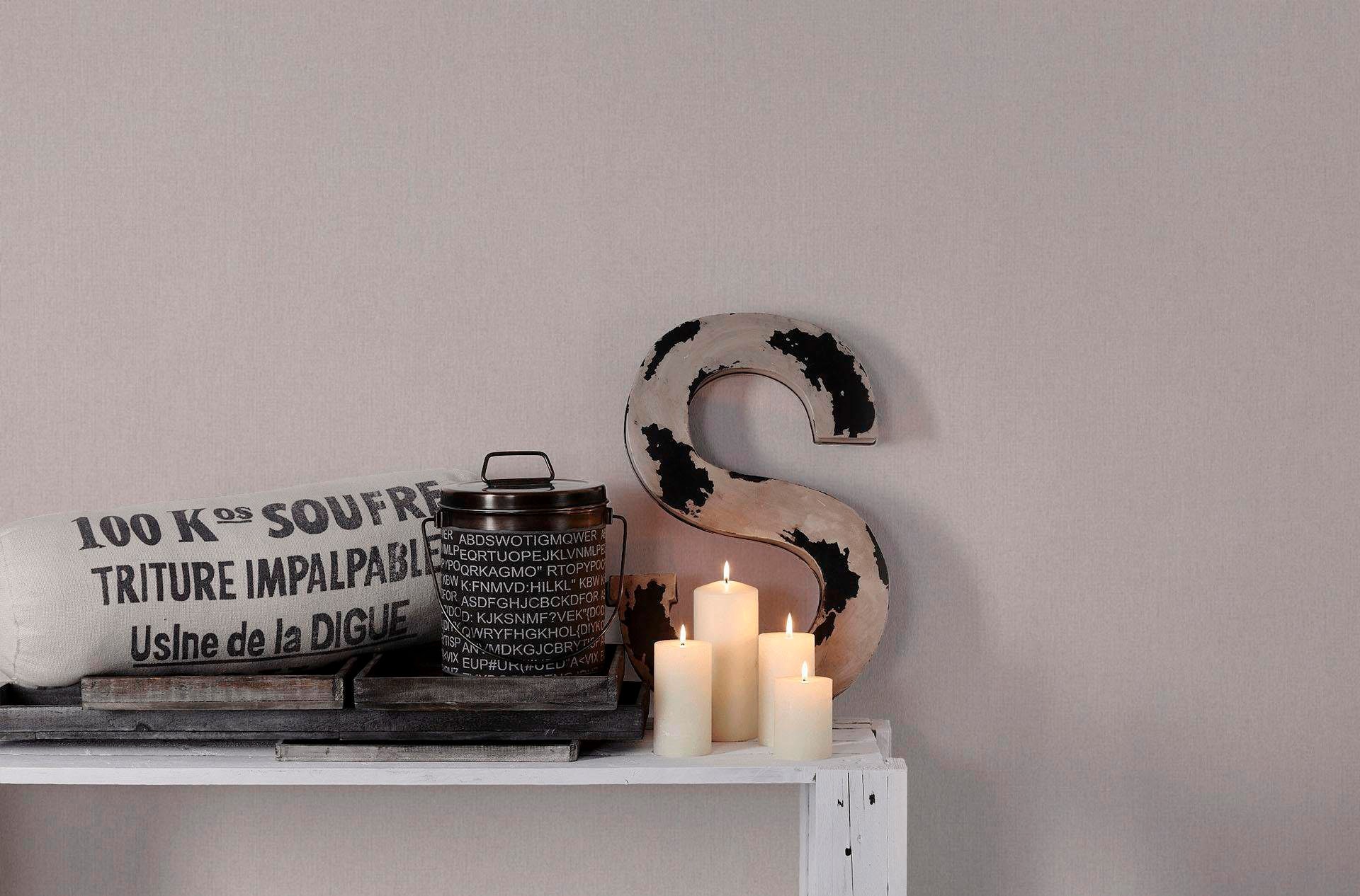 living walls Vliestapete »Hygge«, uni-einfarbig-unifarben, Uni Tapete einfarbig Tapeten Wohnzimmer Schlafzimmer Küche modern Büro