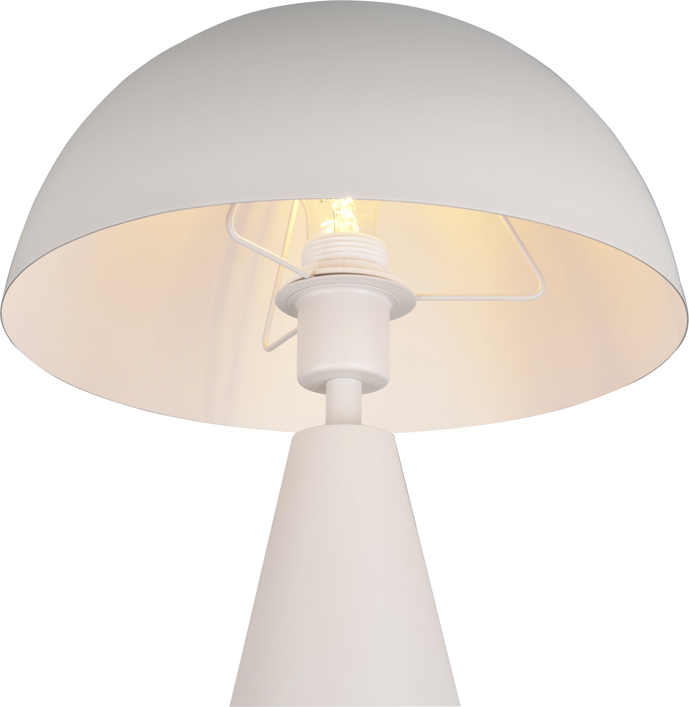 TRIO Leuchten Tischleuchte »ALFIE, Metall Tischlampe Höhe 43cm Ø 30cm exkl 1x E27 max 40W« E27 1 Stk. warmweiß - kaltweiß Schnurschalter ON/OFF, aus min. 50% Recycling-Material