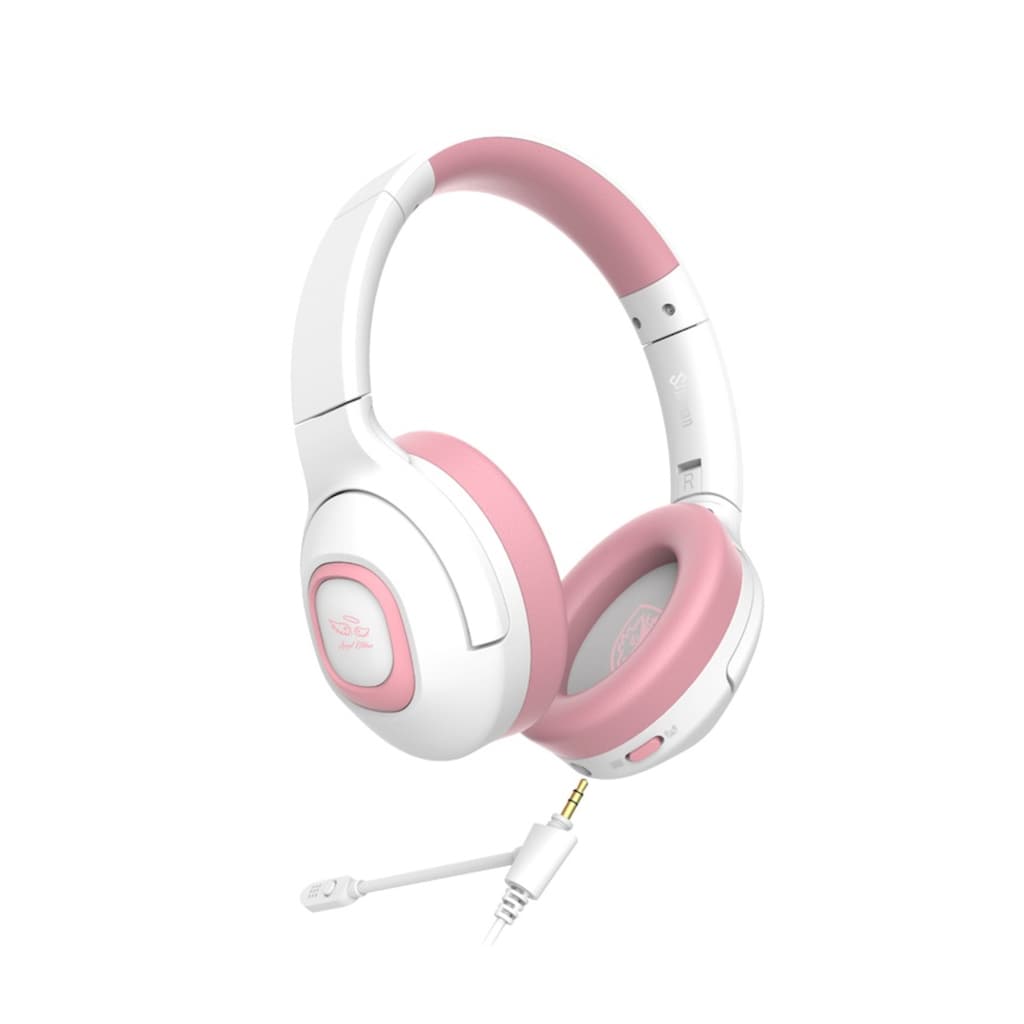 Sades Gaming-Headset »Shaman SA-724 Gaming Headset, weiß/pink, USB, kabelgebunden«, Mikrofon abnehmbar