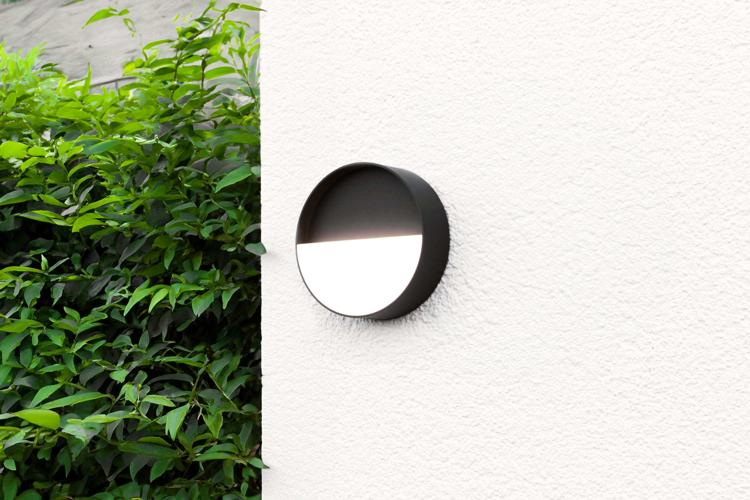 ECO-LIGHT LED Außen-Wandleuchte »LED-Wandleuchte MEG anthrazit«, 1 flammig, Leuchtmittel LED-Board | LED fest integriert, Akku-Licht für Innen & Außen