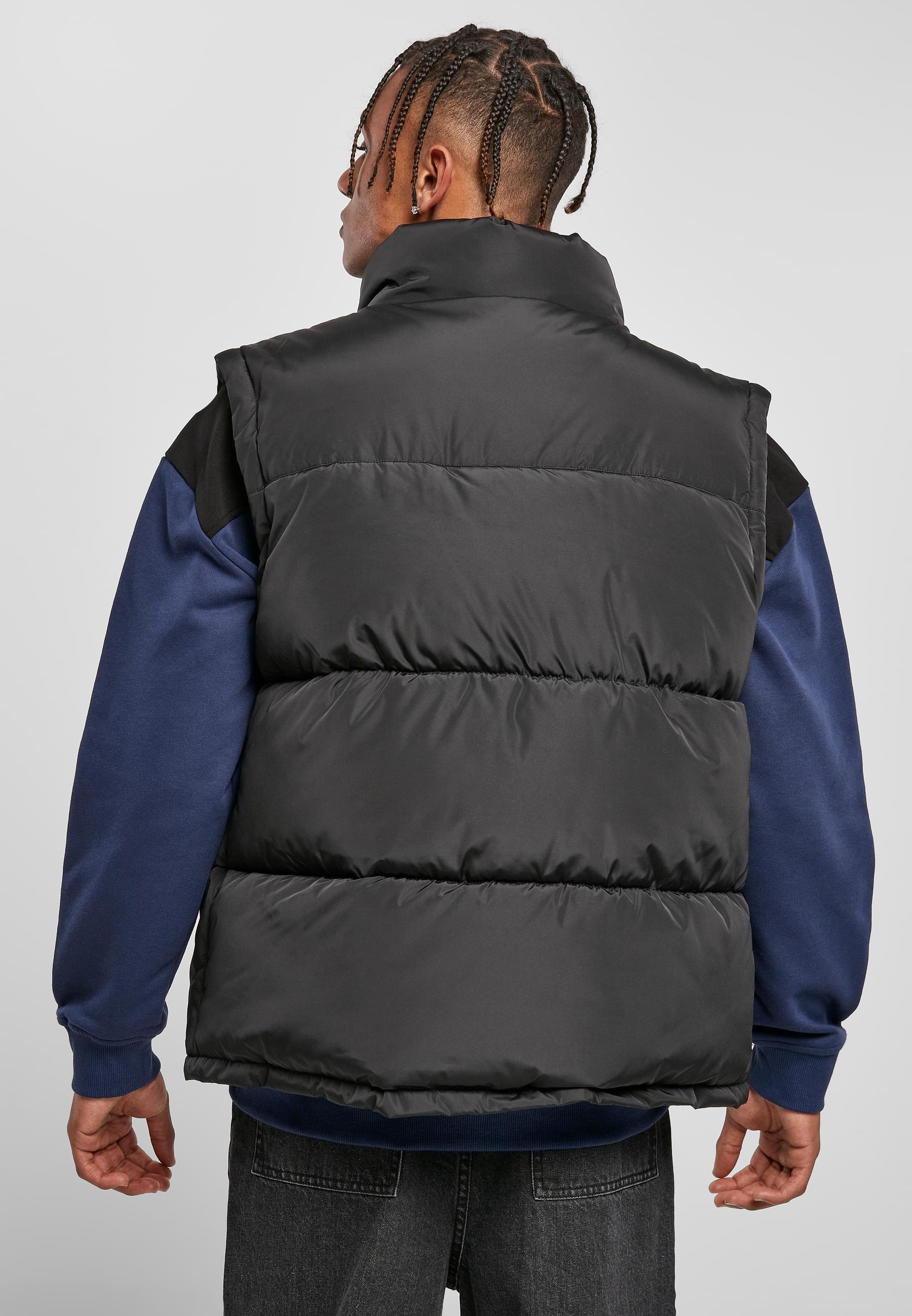 URBAN CLASSICS Jerseyweste »Urban Classics Herren Block Puffer Vest«, (1 tlg.)