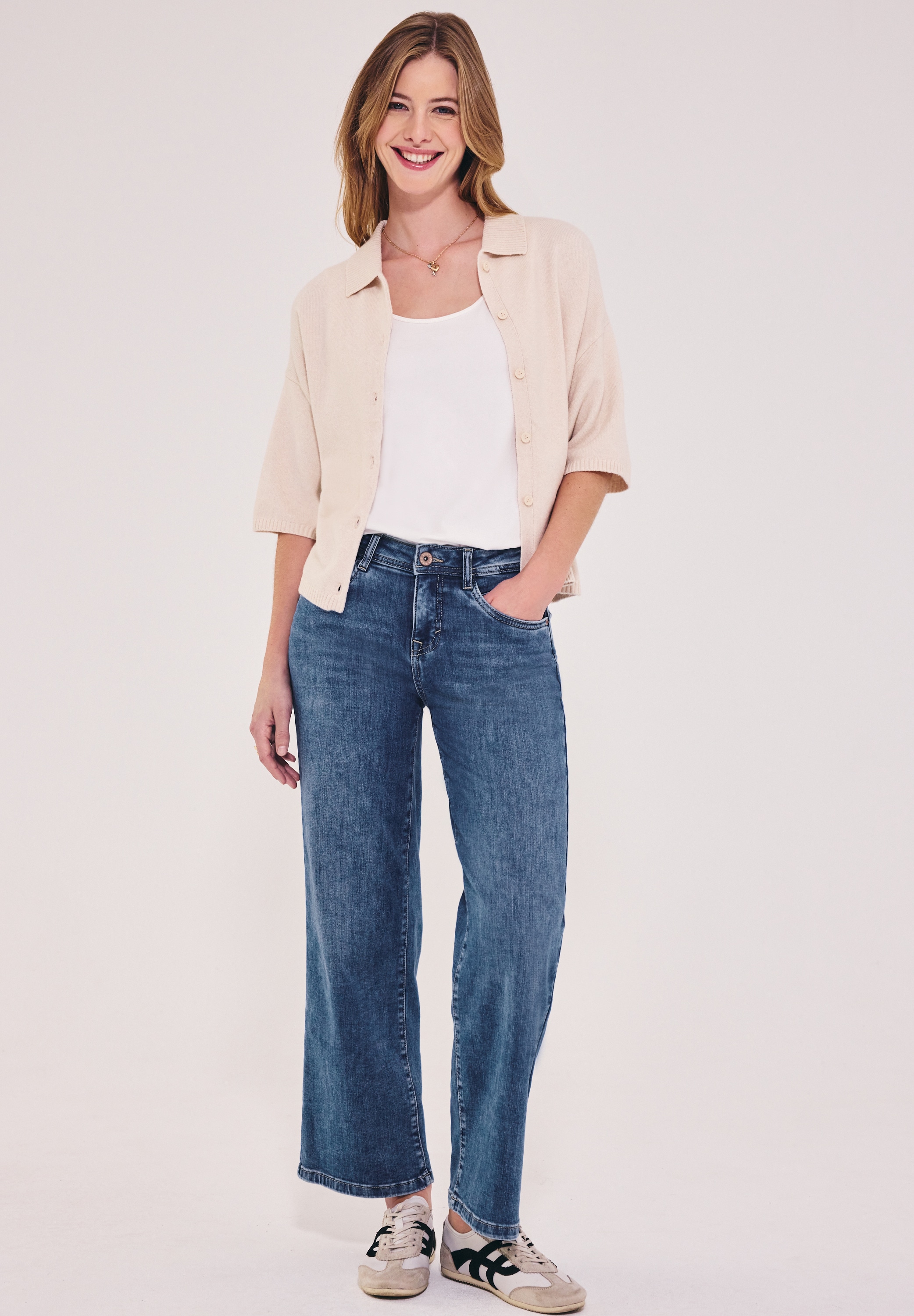 STREET ONE STUDIO Loose-fit-Jeans 5-Pocket-Style