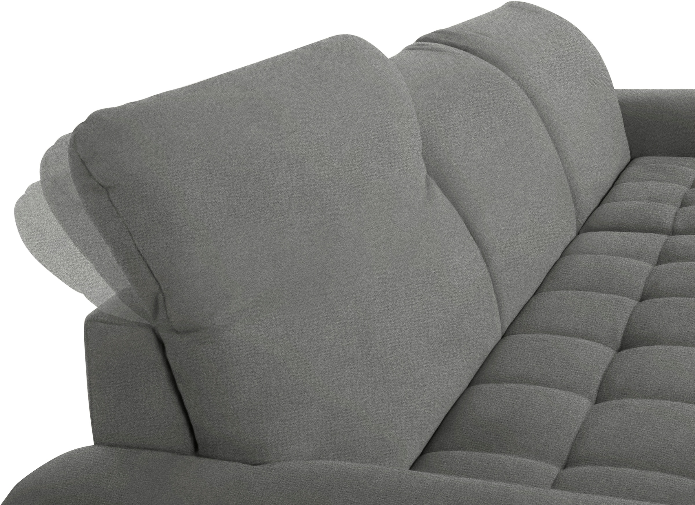 DOMO collection Ecksofa »Franzi L-Form«, wahlweise mit Kopfteilverstellung (dann Tiefe: 170 cm)