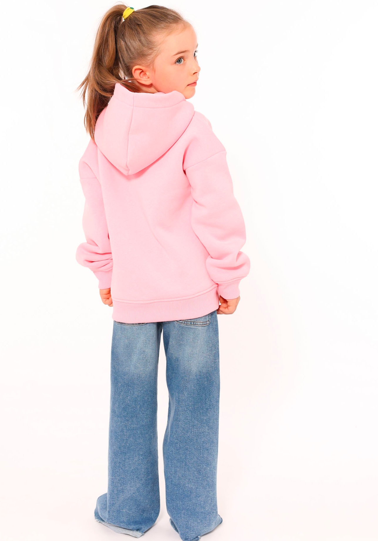 Zwillingsherz Hoodie »"Kelly-Kids"«, mit rundem Leo Motiv für Mädchen