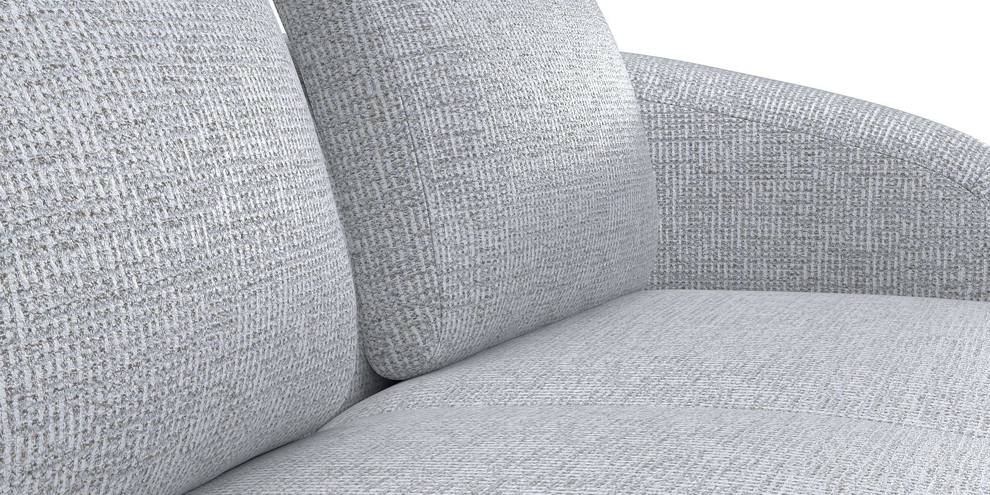 FLEXLUX Wohnlandschaft »Torino, rund, L-Form, Sofa-Ecke mit Recamiere, Longchair-Sofa«, Modernes, organisches Sofa-Design, Kaltschaum, Wellenunterfederung