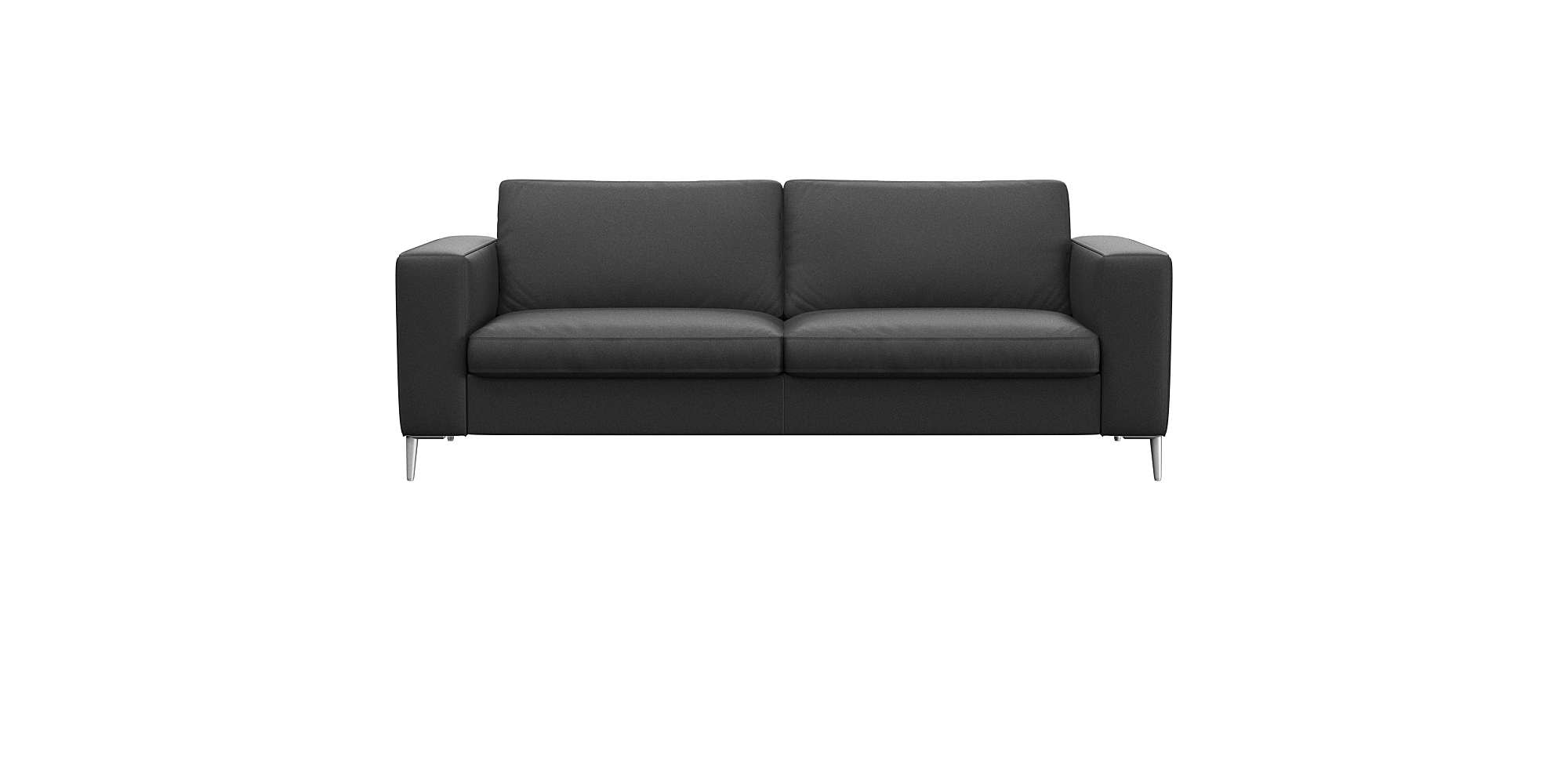 FLEXLUX 2,5-Sitzer "Fiore, super Sitzkomfort durch Kaltschaum im Sitz," breite Armlehnen, Füße Alu