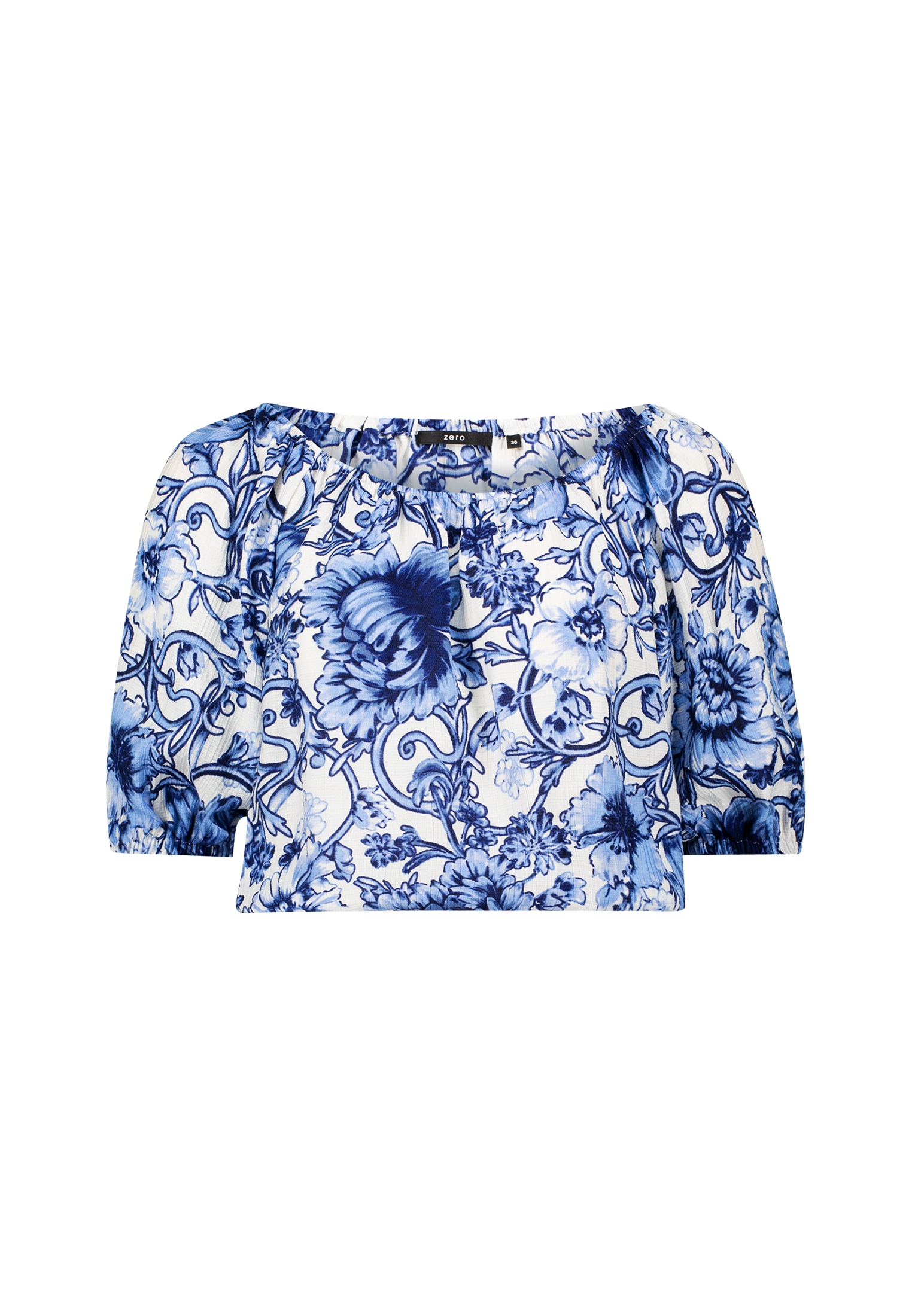 Zero Carmenbluse »zero Carmenbluse mit Blumendruck«
