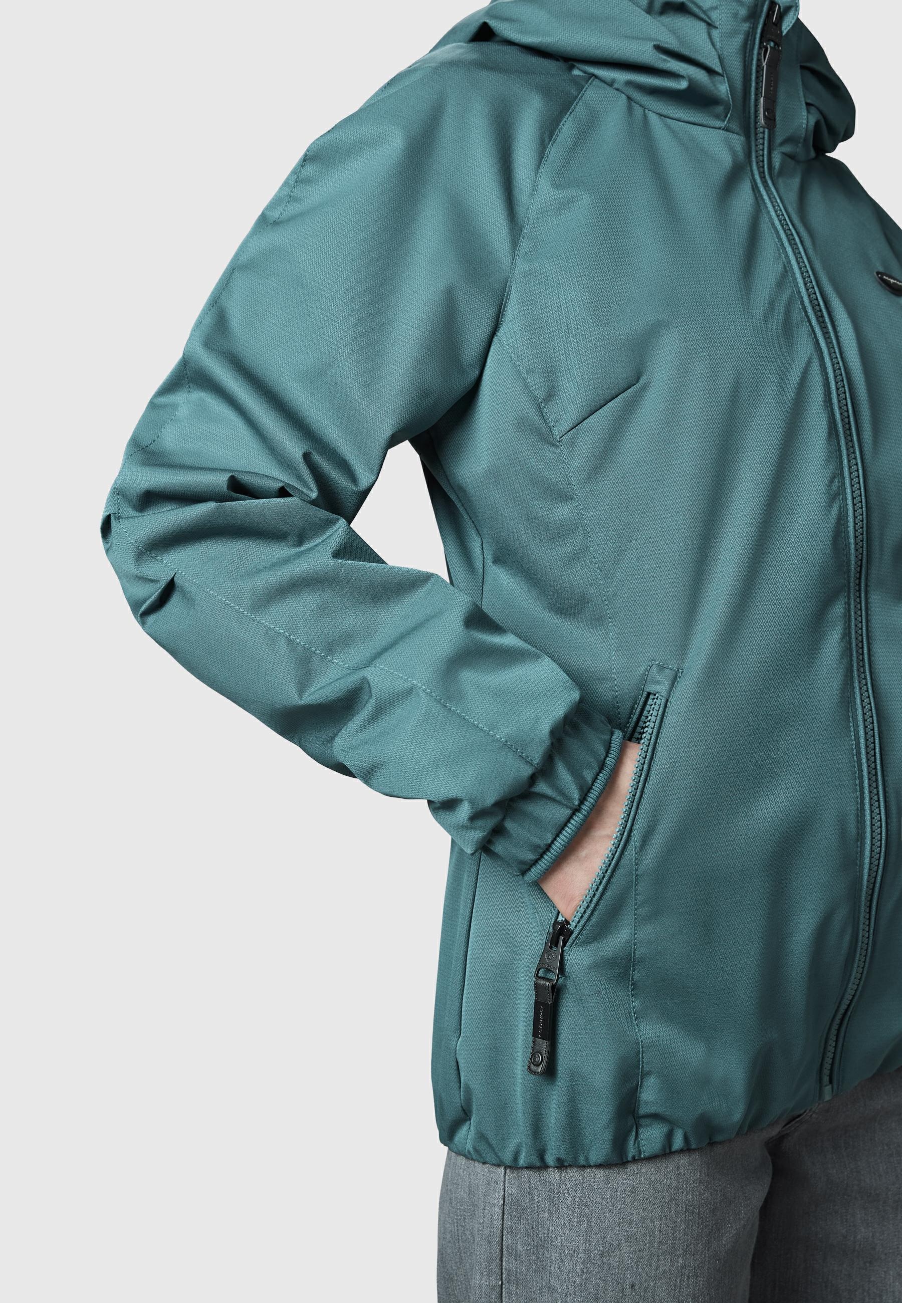 Ragwear Outdoorjacke »Dizzie Tech« mit Kapuze Wasserdichte Damen Übergangsjacke mit großer Kapuze
