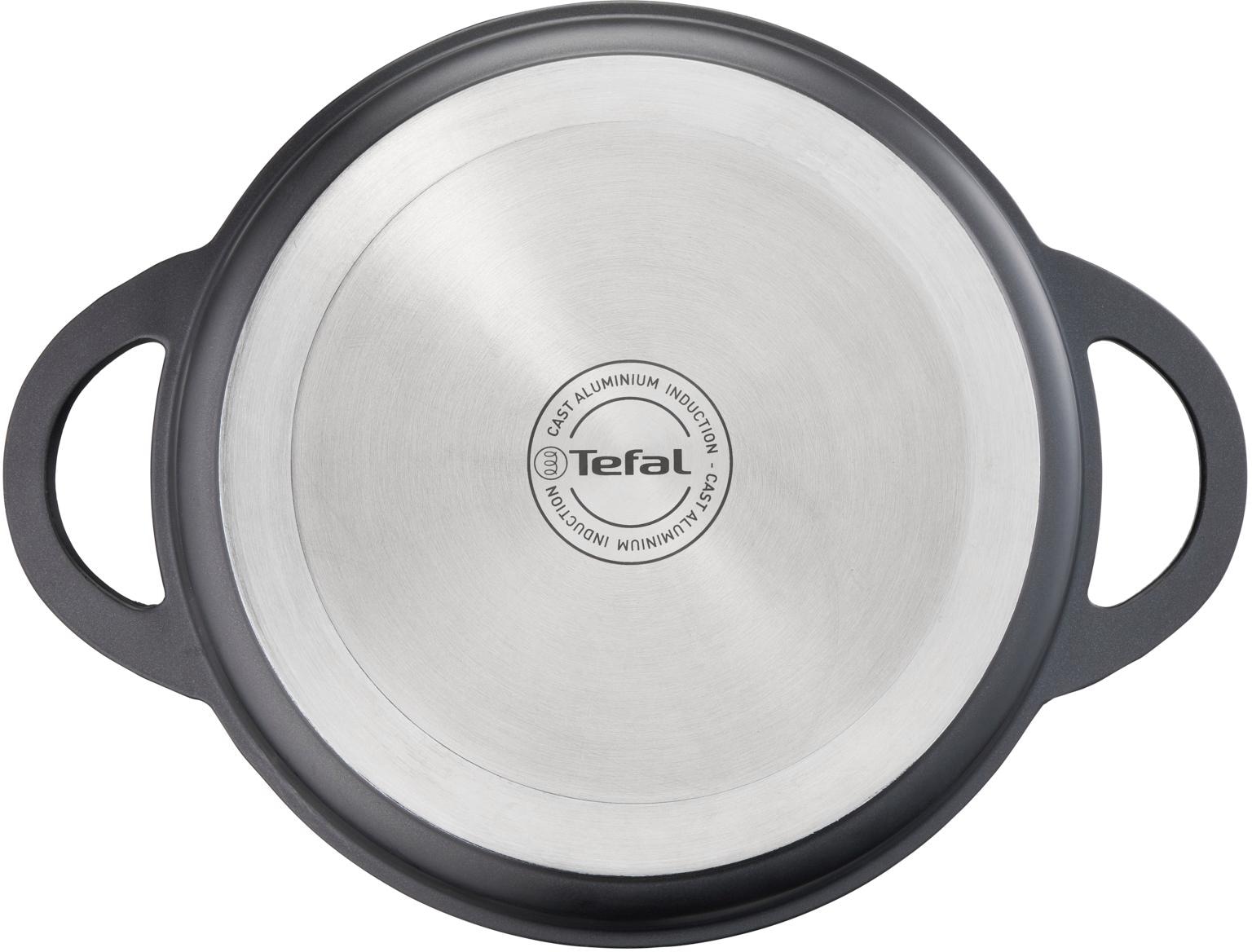 Tefal Servierpfanne »Trattoria«, Aluminiumguss, (1 tlg.), Aluguss, Antihaftversiegelung, mit Deckel, alle Herdarten, Induktion