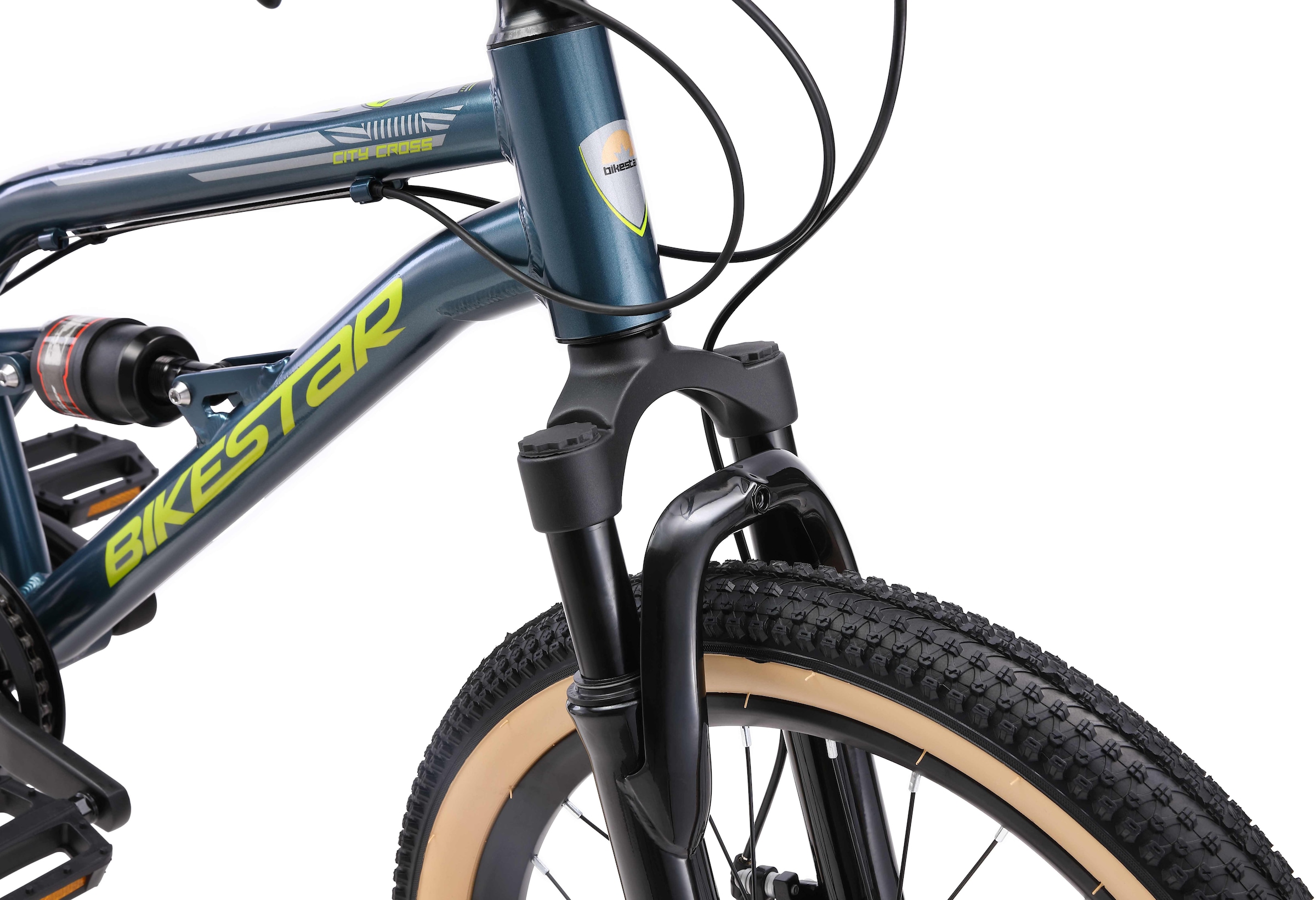 Bikestar Jugendfahrrad, 7 Gang, Shimano, RD-TY21 Schaltwerk, Kettenschaltung