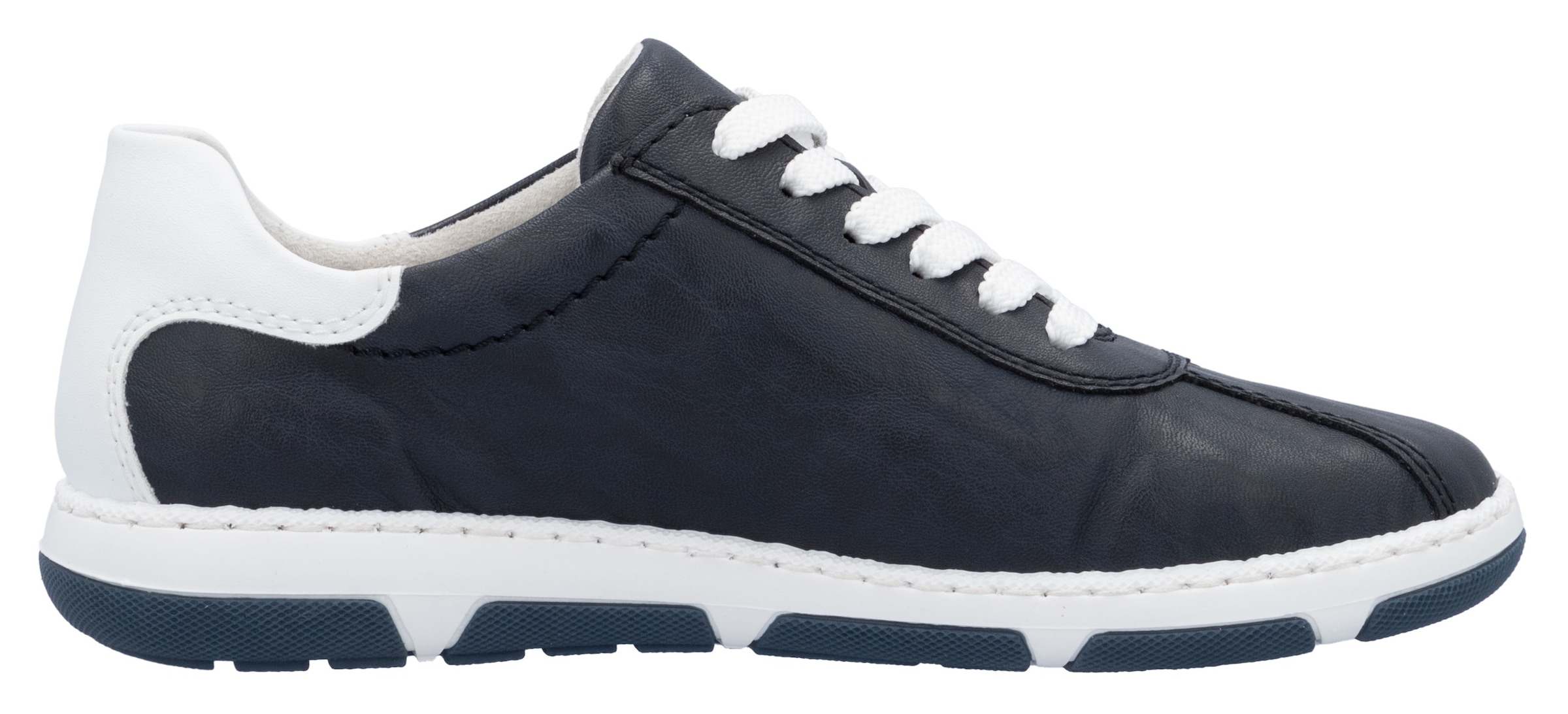 Rieker Sneaker, Halbschuh, Freizeitschuh, Schnürschuh mit gepolstertem Schaftrand