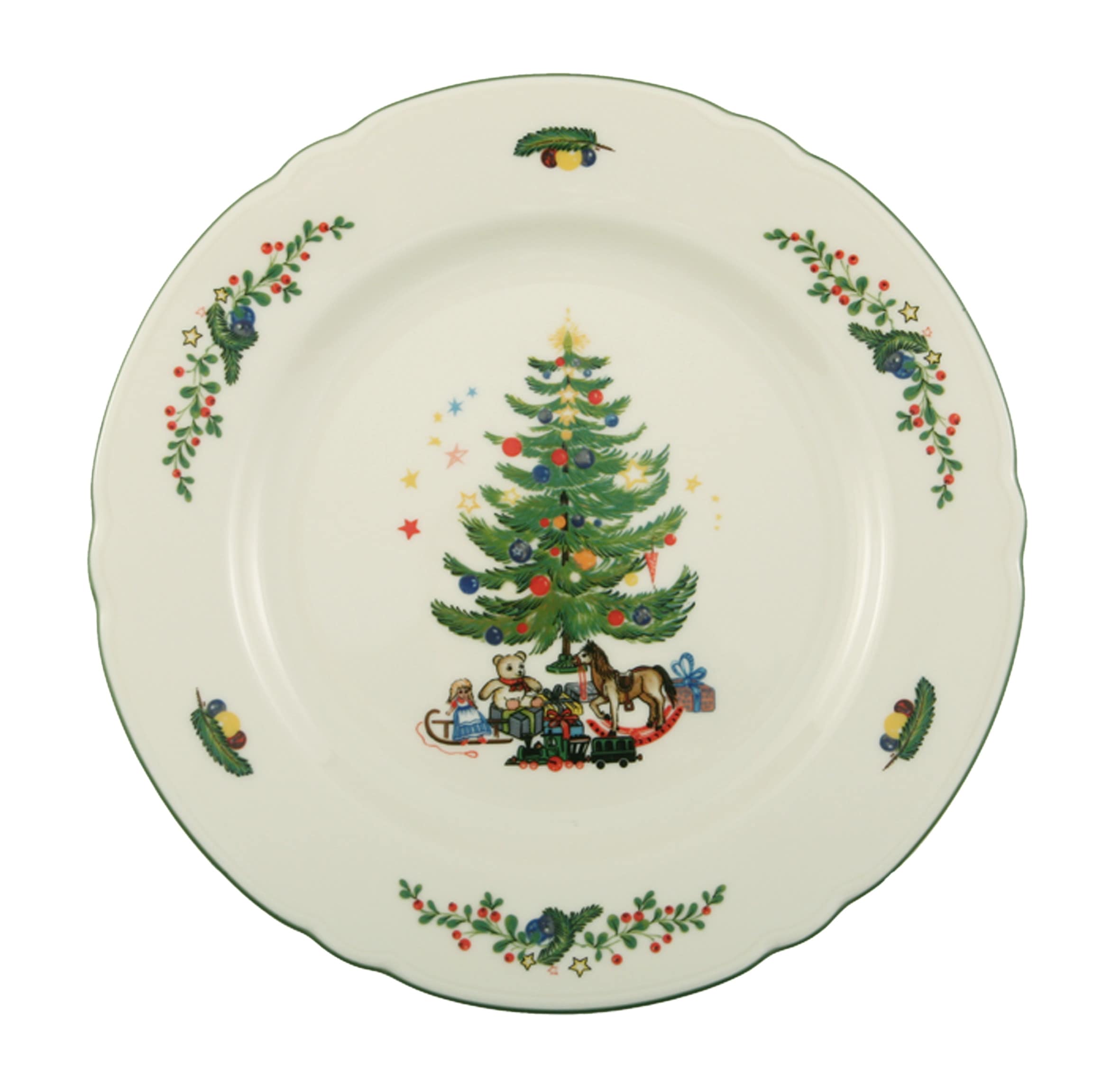 Seltmann Weiden Kaffeeservice »Geschirr-Set, Service Marie-Luise, Advent, Weihnachten«, (Set, 18 tlg.), Tassen, Teller, Untertassen, Made in Germany, 18 Teile, für 6 Personen