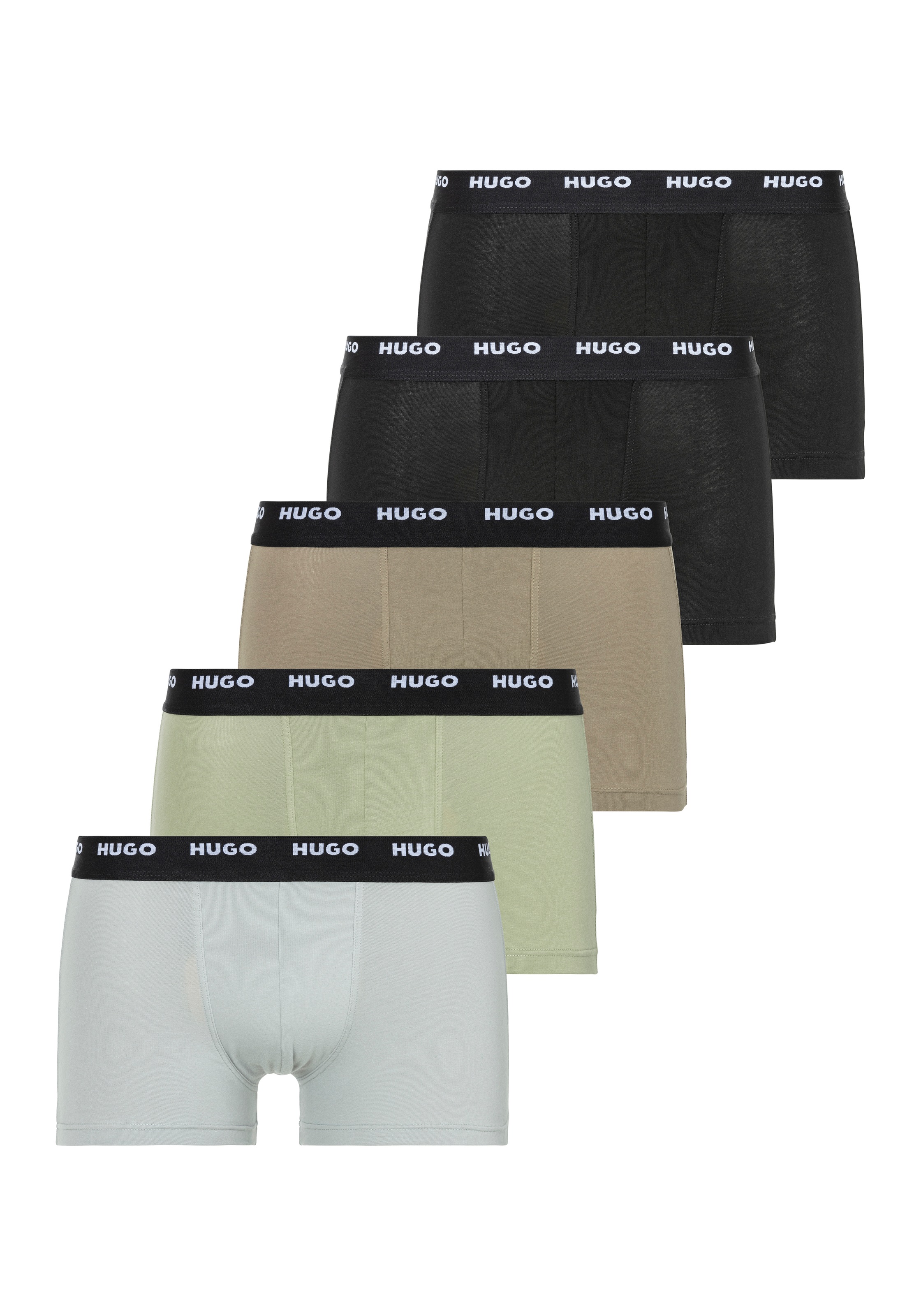 HUGO Underwear Trunk "FIVE PACK" Packung, 5er-Pack, 5 Stk. mit HUGO Schrift günstig online kaufen
