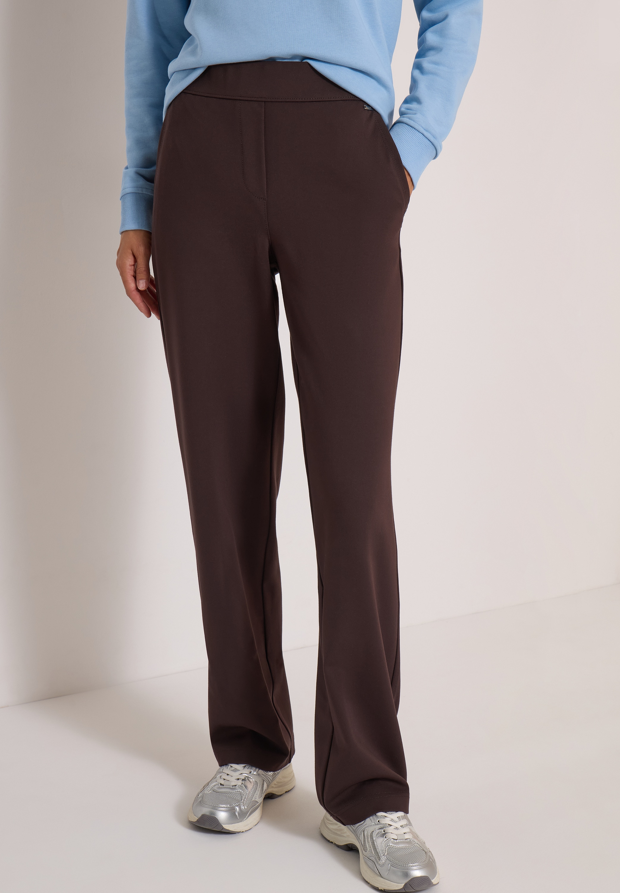 Cecil Stoffhose "Style NEELE" Jerseyhose im Loose Fit und mit Elastik-Bund