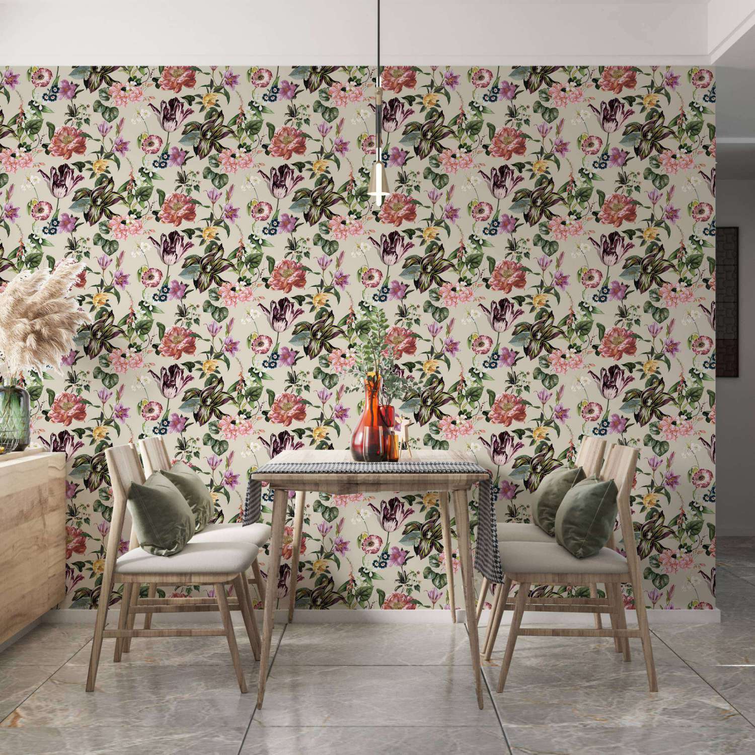 Marburg Vliestapete "Tapete Floral Leaf" floral geprägt moderne Vliestapete für Wohnzimmer Schlafzimmer Küche