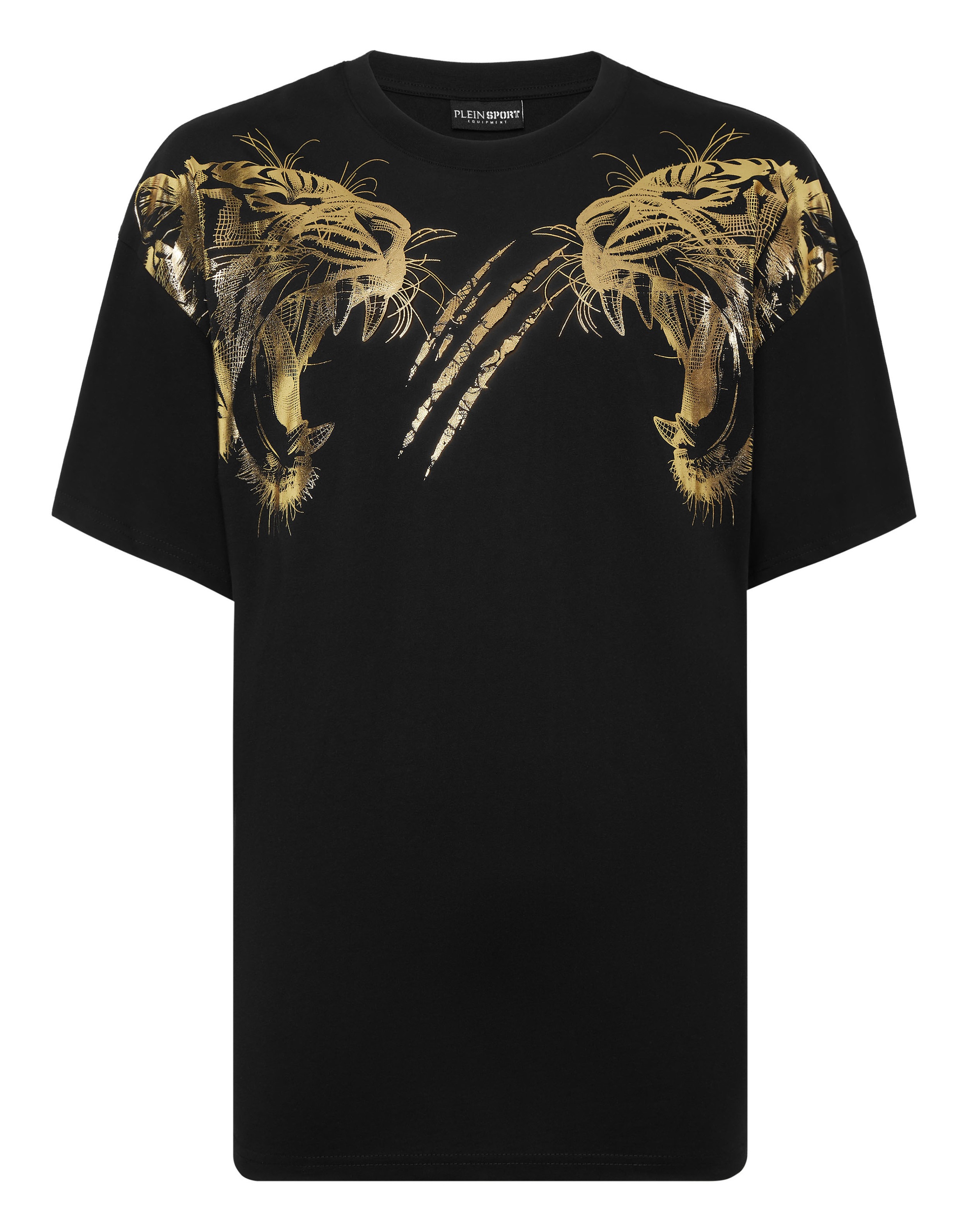 PLEIN SPORT T-Shirt »Cotton Round Neck T-Shirt Tiger Line«