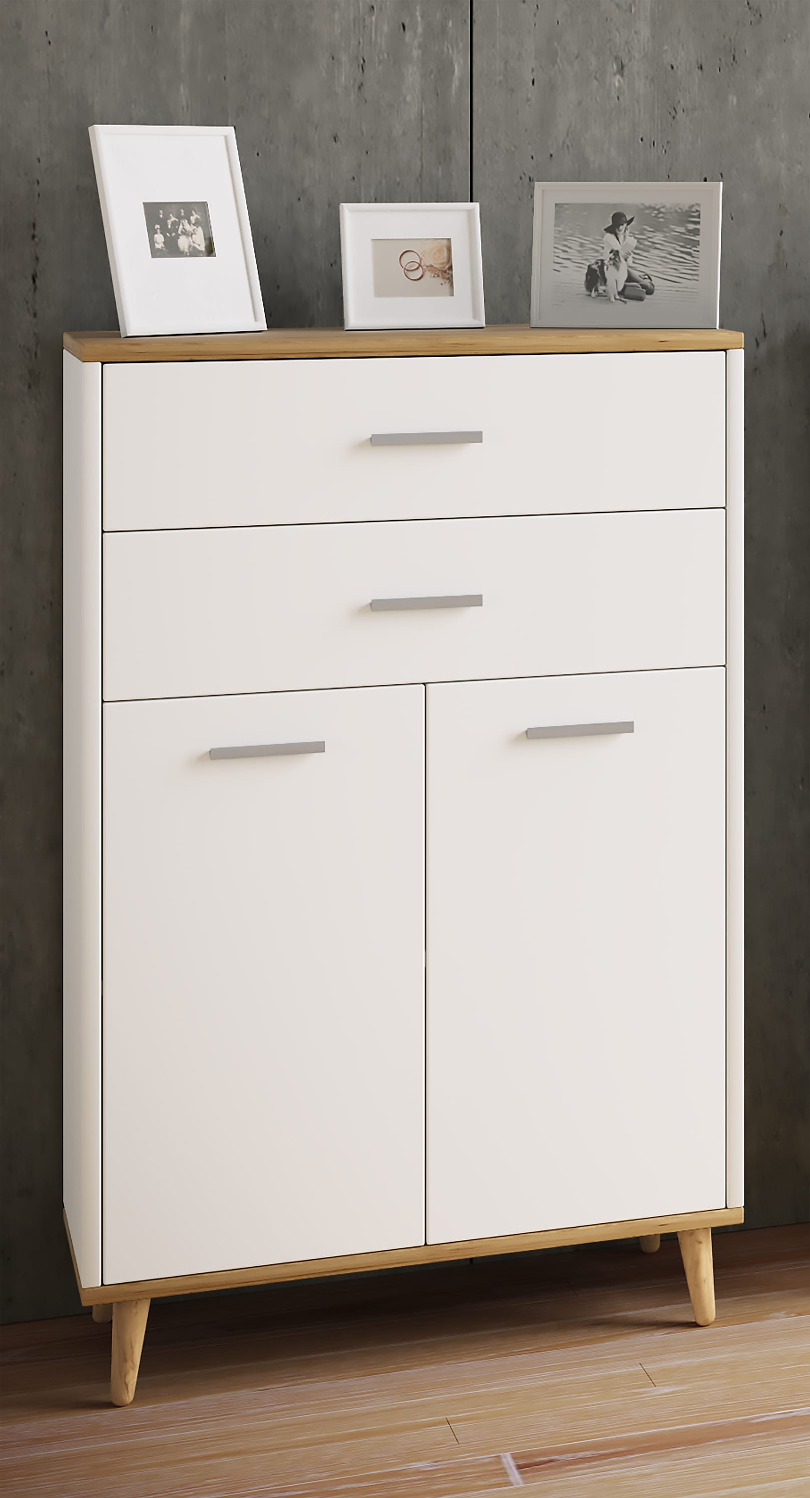 VCM Kommode »Holz Highboard Kommode Schublade Lindas«, (VCM Lindas)