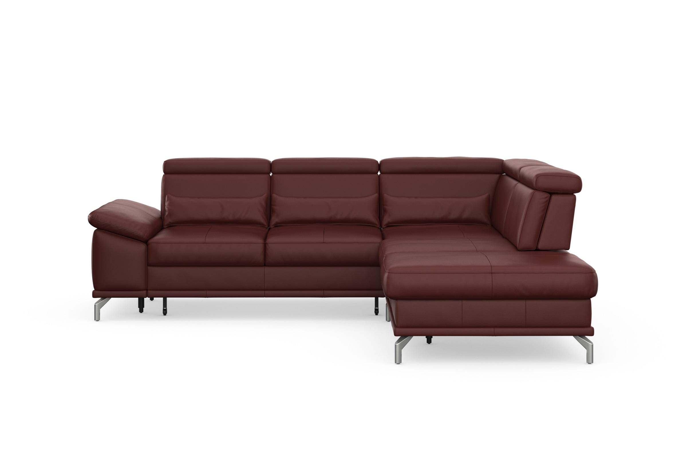 sit&more Ecksofa "Cabrio L-Form, B: 274 cm, mit Sitztiefen-, Arm- & Kopftei günstig online kaufen