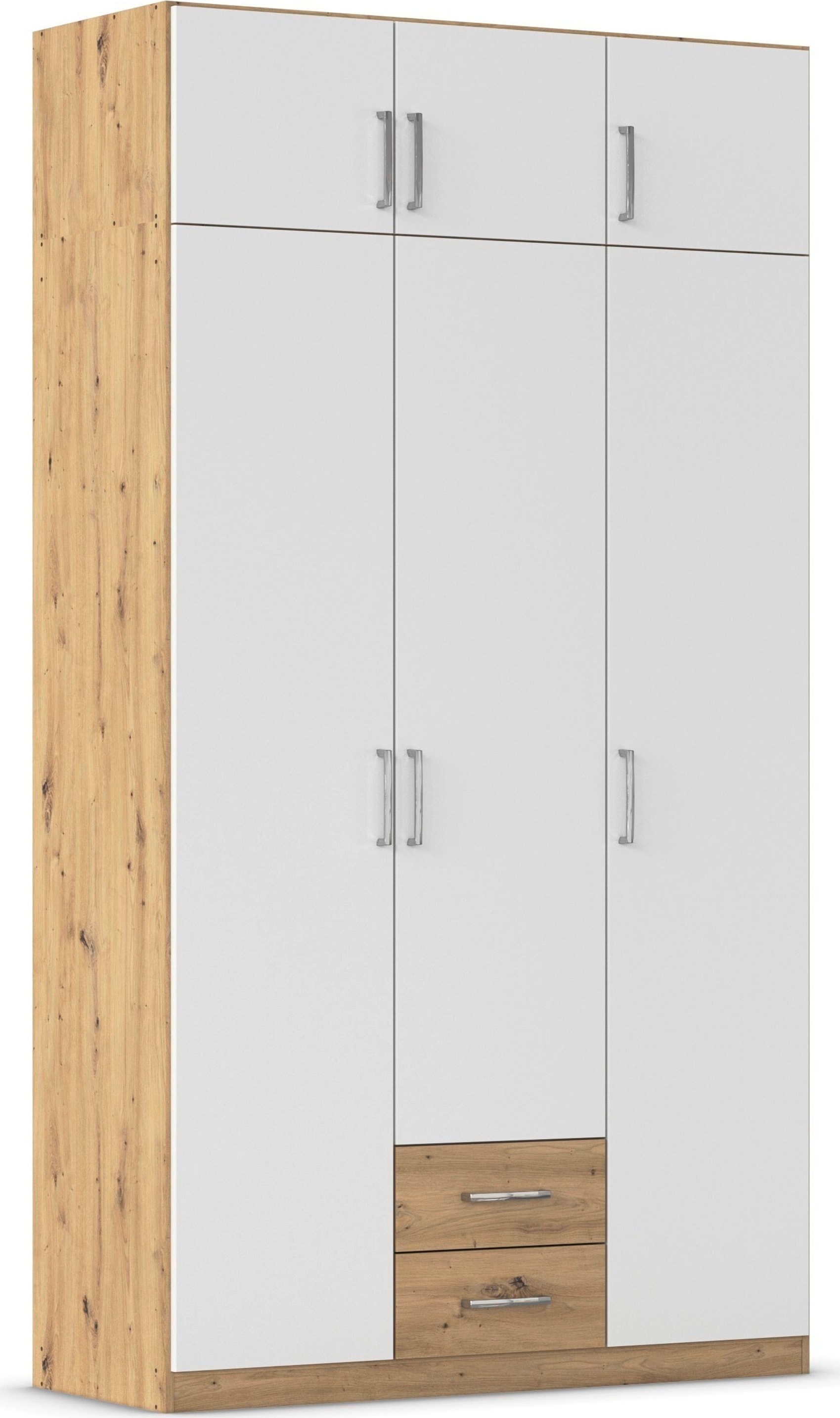 rauch "Schrank Garderobe Wäscheschrank GAMMA in 4 Breiten 91-226 cm" 3 verschiedene Ausstattungen BASIC/CLASSIC/PREMIUM (inkl. SOFT-CLOSE), mit Schubladen und Schrankaufsatz, schlichtes Design MADE IN GERMANY