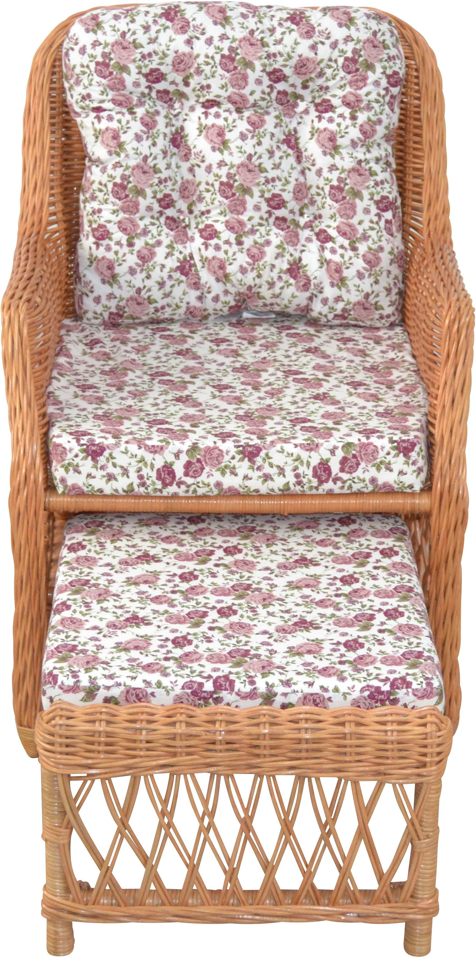 Home affaire Rattanstuhl, Handarbeit, Maße (B/T/H): (67/75/91)