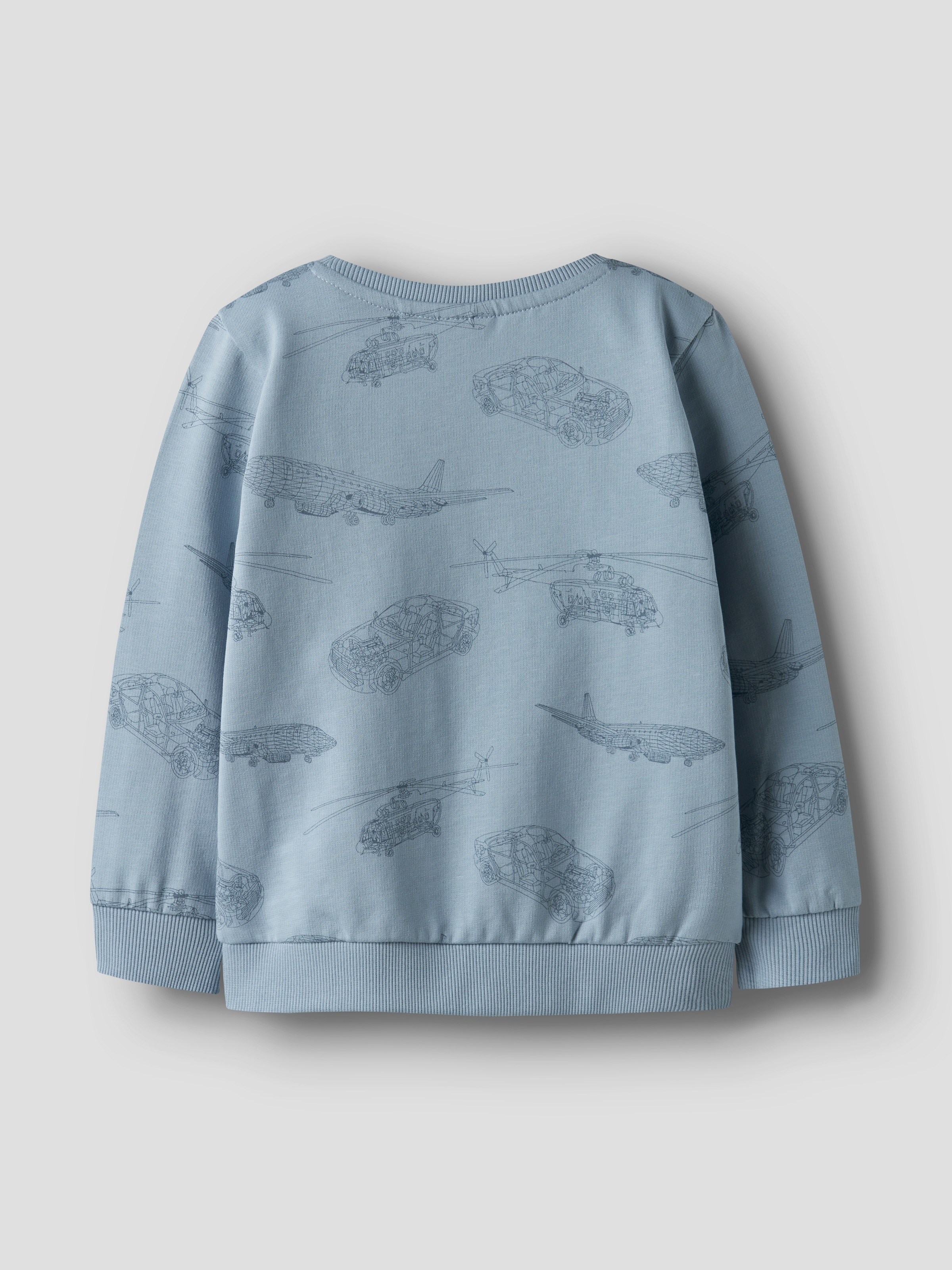 Name It Sweatshirt »NMMVARON für Jungen mit Alloverprint und Rippbündchen«, bedruckt, casual, regular fit, Baumwolle, Rundhals
