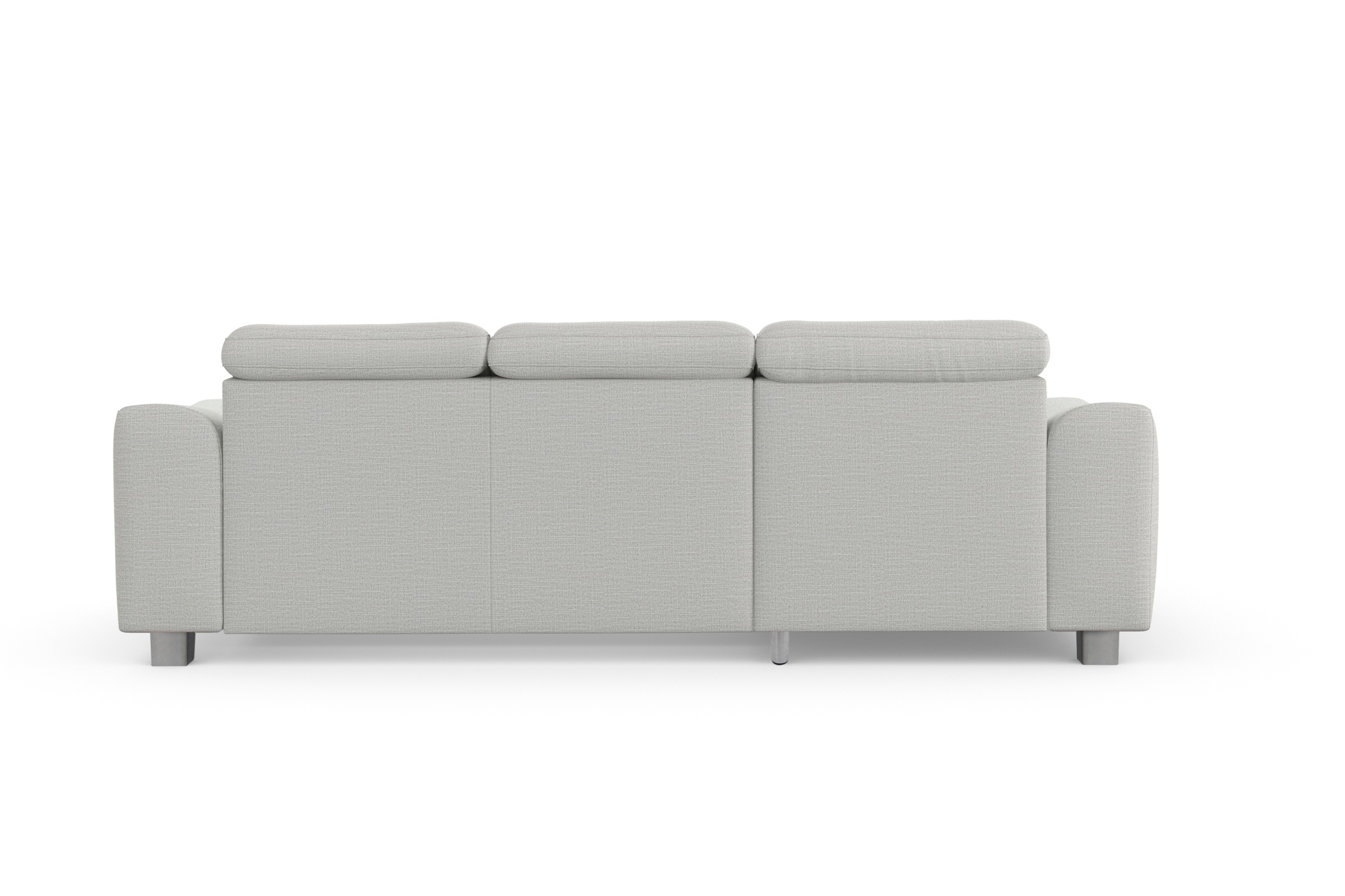 sit&more Ecksofa »Dundee L-Form«, mit Federkern und Edelstahlfüßen, wahlweise mit Kopfteilverstellung