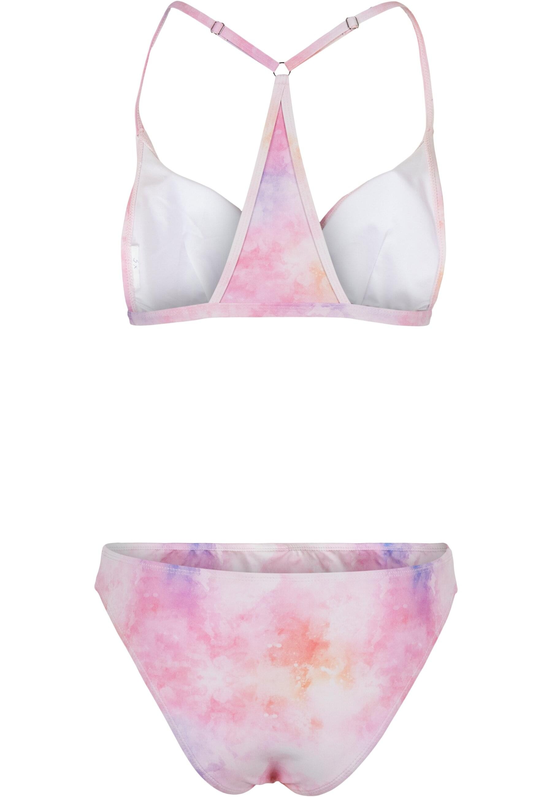 URBAN CLASSICS Bügel-Bikini »Urban Classics Damen Ladies Tie Dye Triangle Back Bikini«
