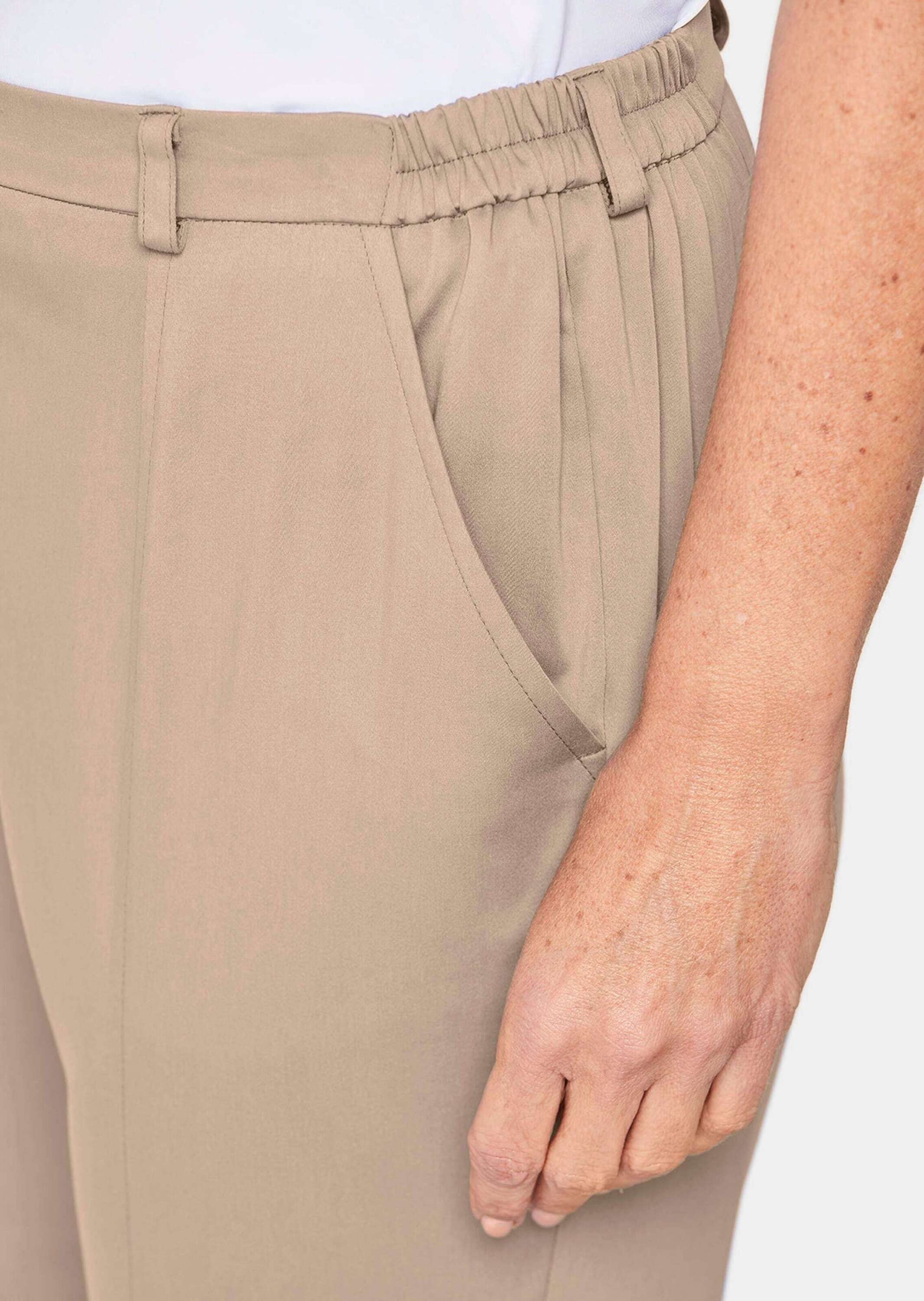 GOLDNER Stoffhose »Satinhose Anna Sportive Hose Anna aus trageangenehmen Satin«