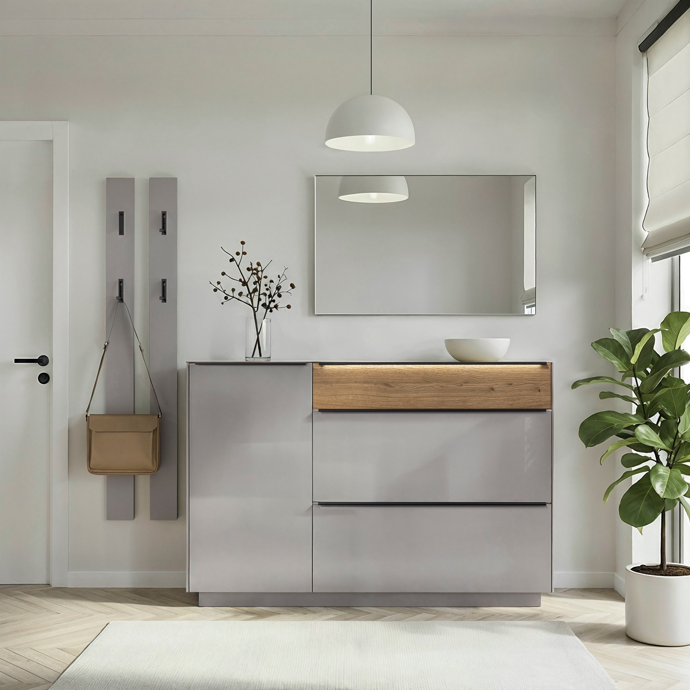 Mäusbacher Garderobenpaneel »Nova Garderobe« 2 Klapphaken, BHT 13x160x3 cm