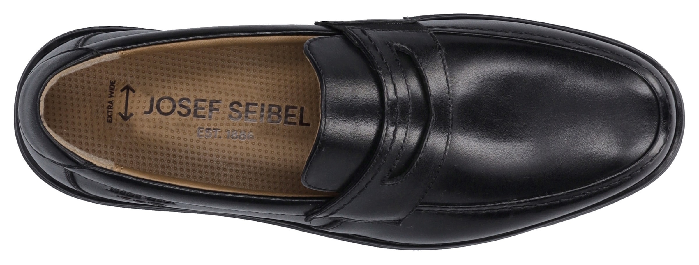 Josef Seibel Slipper »Alastair 01«, Mokassin, Anzugschuh, Pennyloafer in Weite K (extraweit)