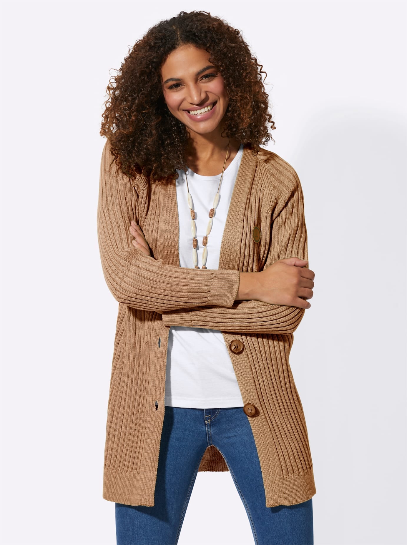 Casual Looks Longstrickjacke günstig online kaufen