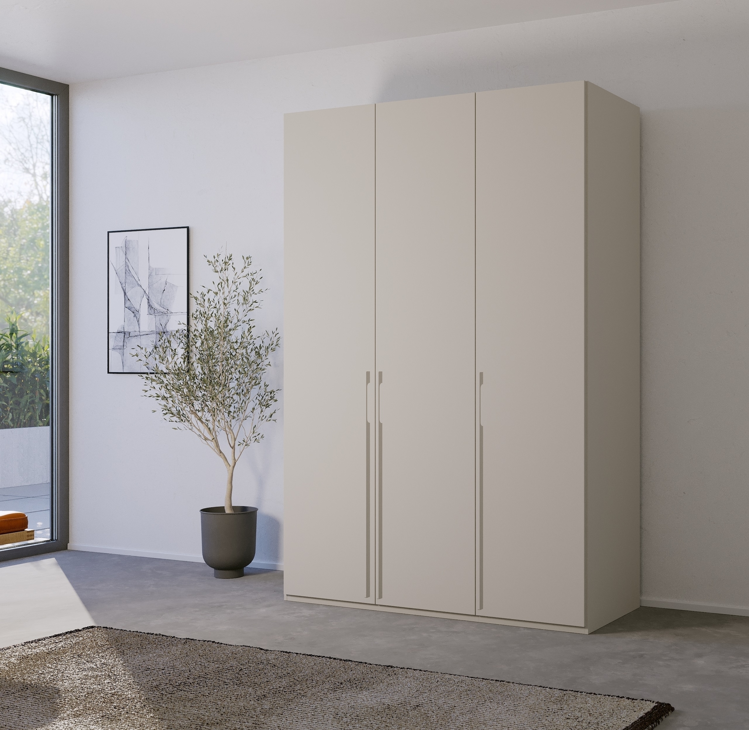 rauch Drehtürenschrank »Skat Pure«, mit eleganten Griffstangen und praktischer Innenausstattung