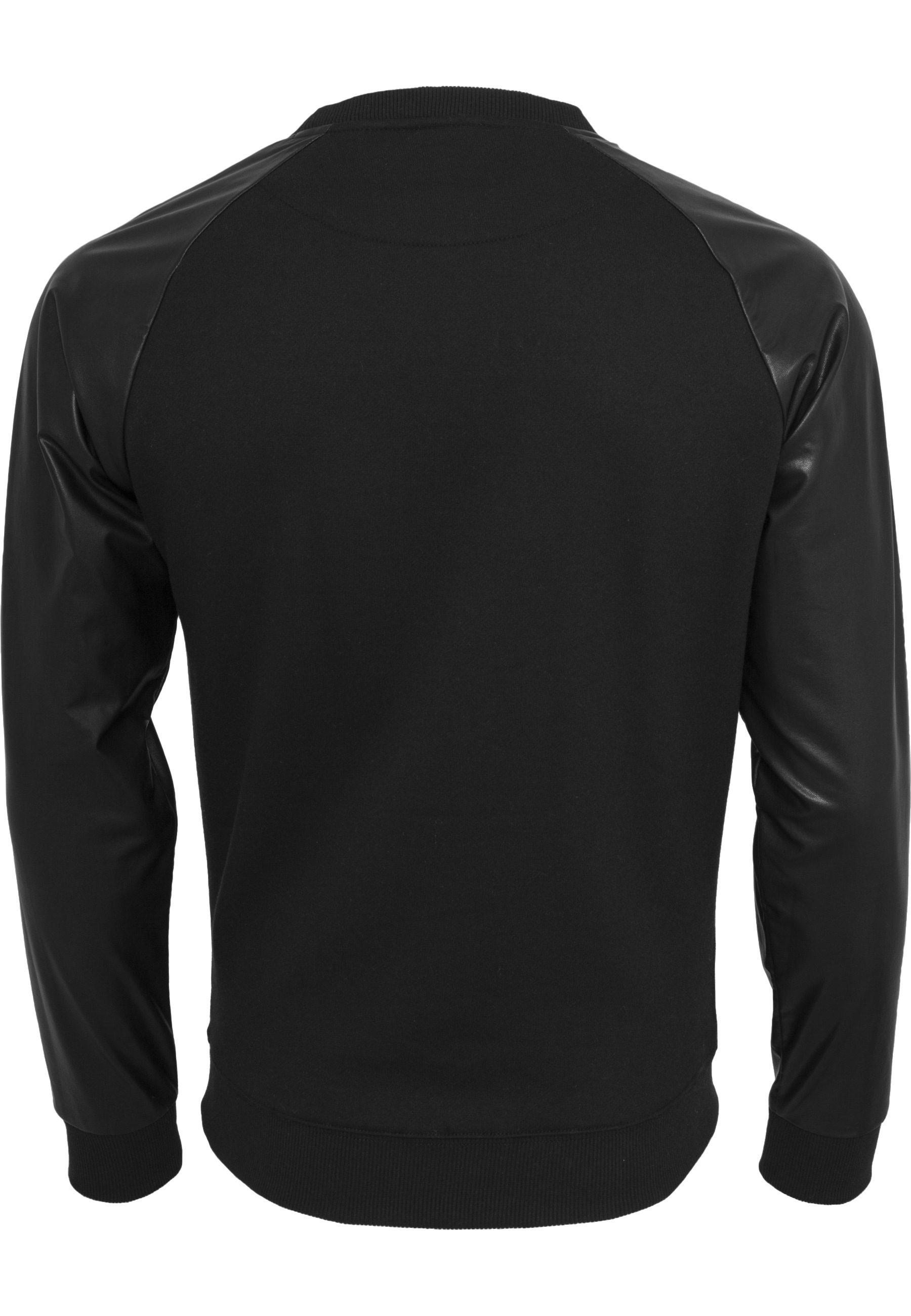 URBAN CLASSICS Sweatshirt »Urban Classics Herren Raglan Leather Imitation Crew«, 1 Stk.
