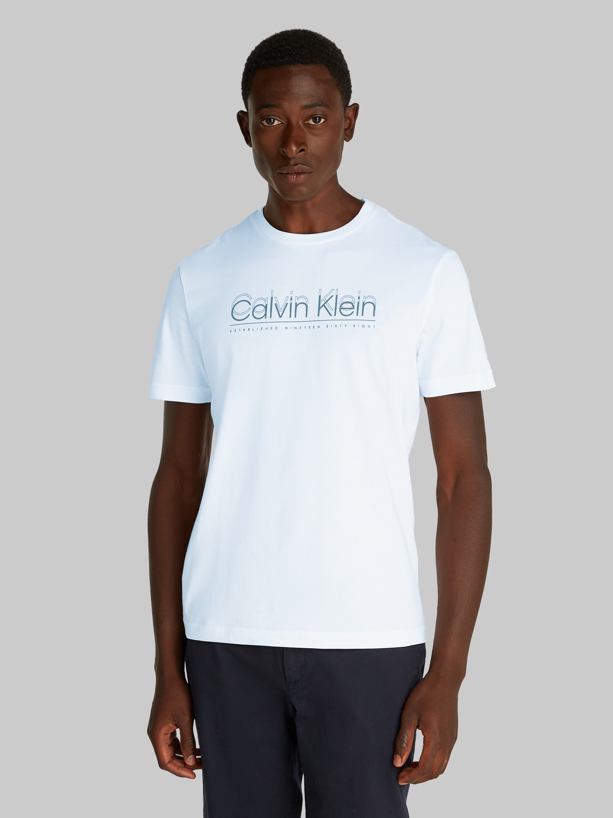 Calvin Klein "CP-DOUBLE LOGO T-SHIRT" mit großem Logoschriftzug günstig online kaufen
