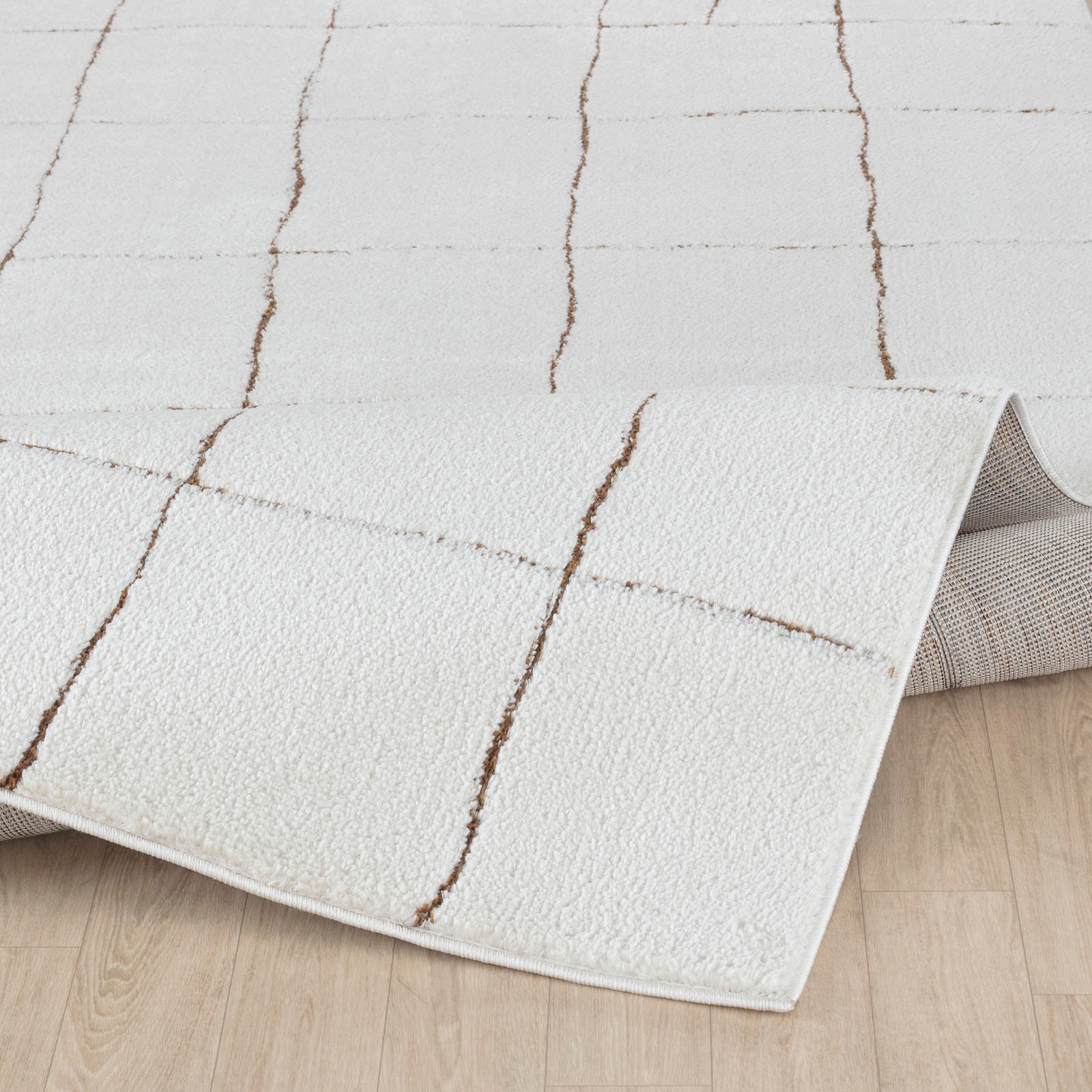Livabliss Teppich »INCHON«, rechteckig, 14 mm Höhe, Skandi Design, Modern Boho Kurzflor Wohnzimmerteppich, Schlafzimmer
