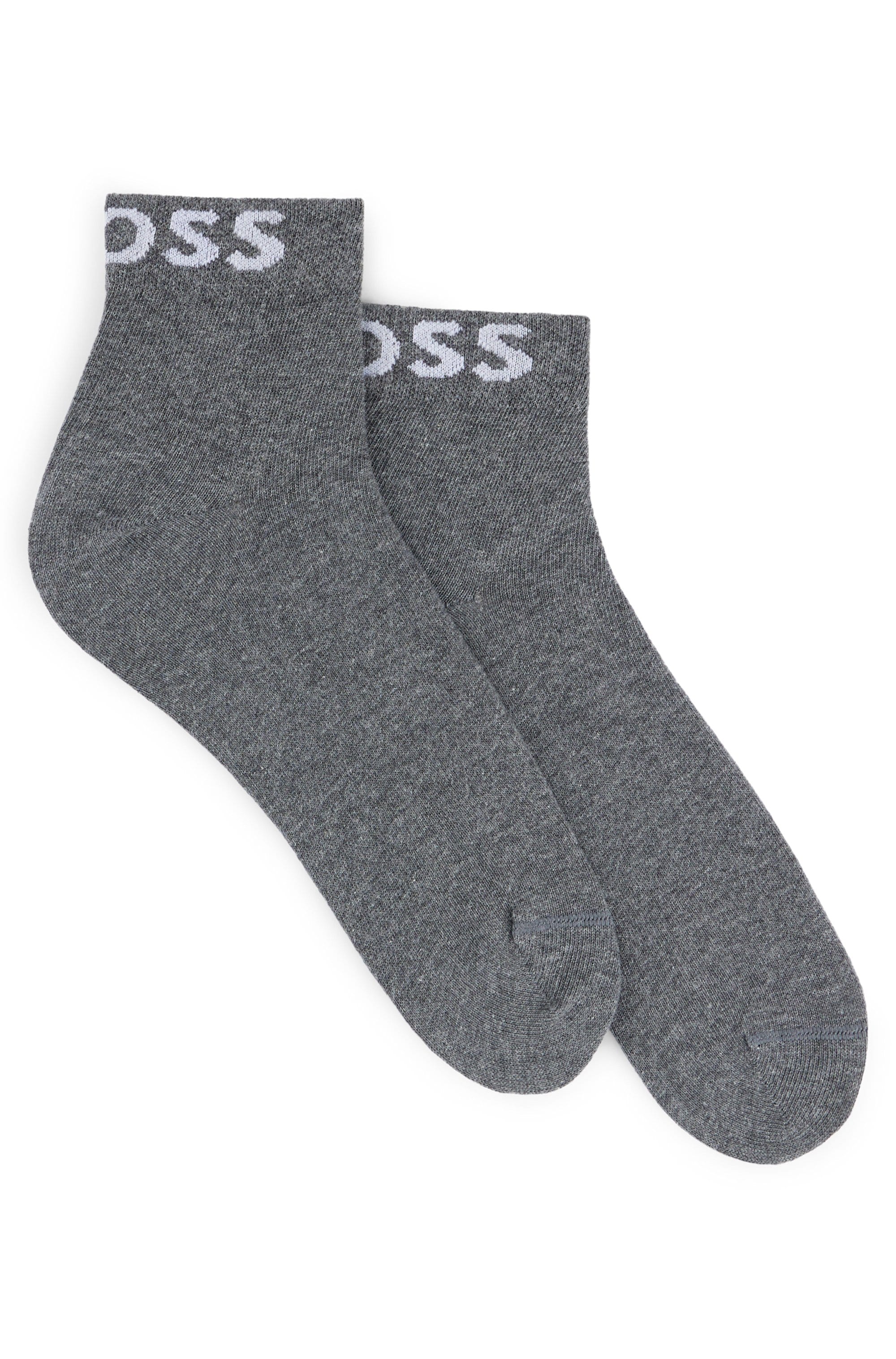 BOSS Freizeitsocken "2P SH Logo CC W", (Packung, 2 Paar, 2er), mit eingestr günstig online kaufen